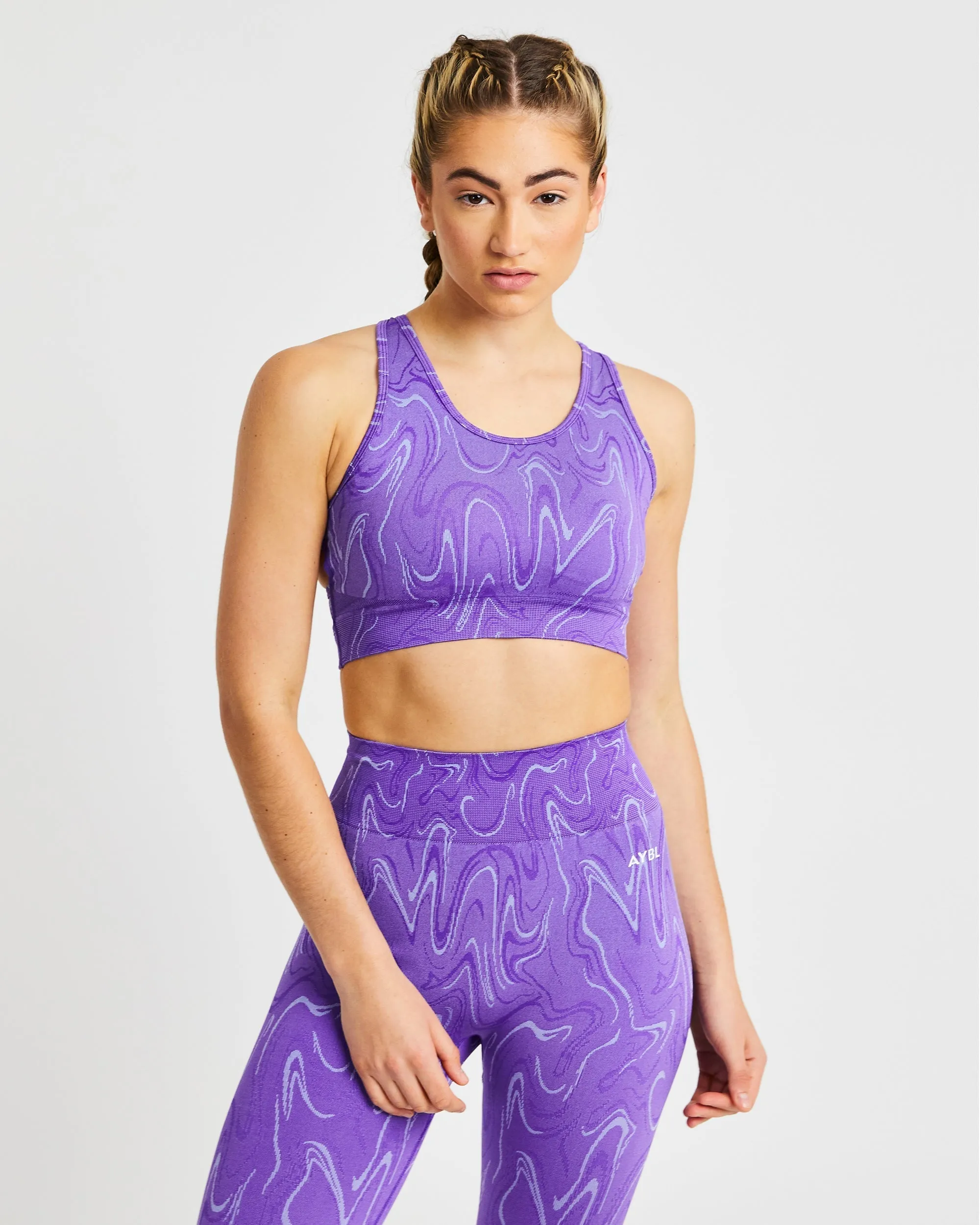 Velocity Seamless Sports Bra - Purple sold by AYBL