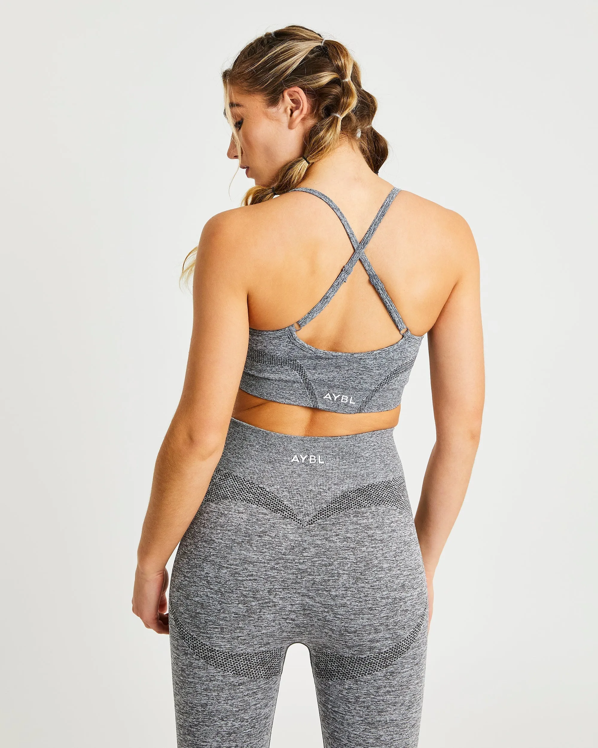 Motion Seamless Sports Bra - Grey Marl sold by AYBL product image thumbnail 2