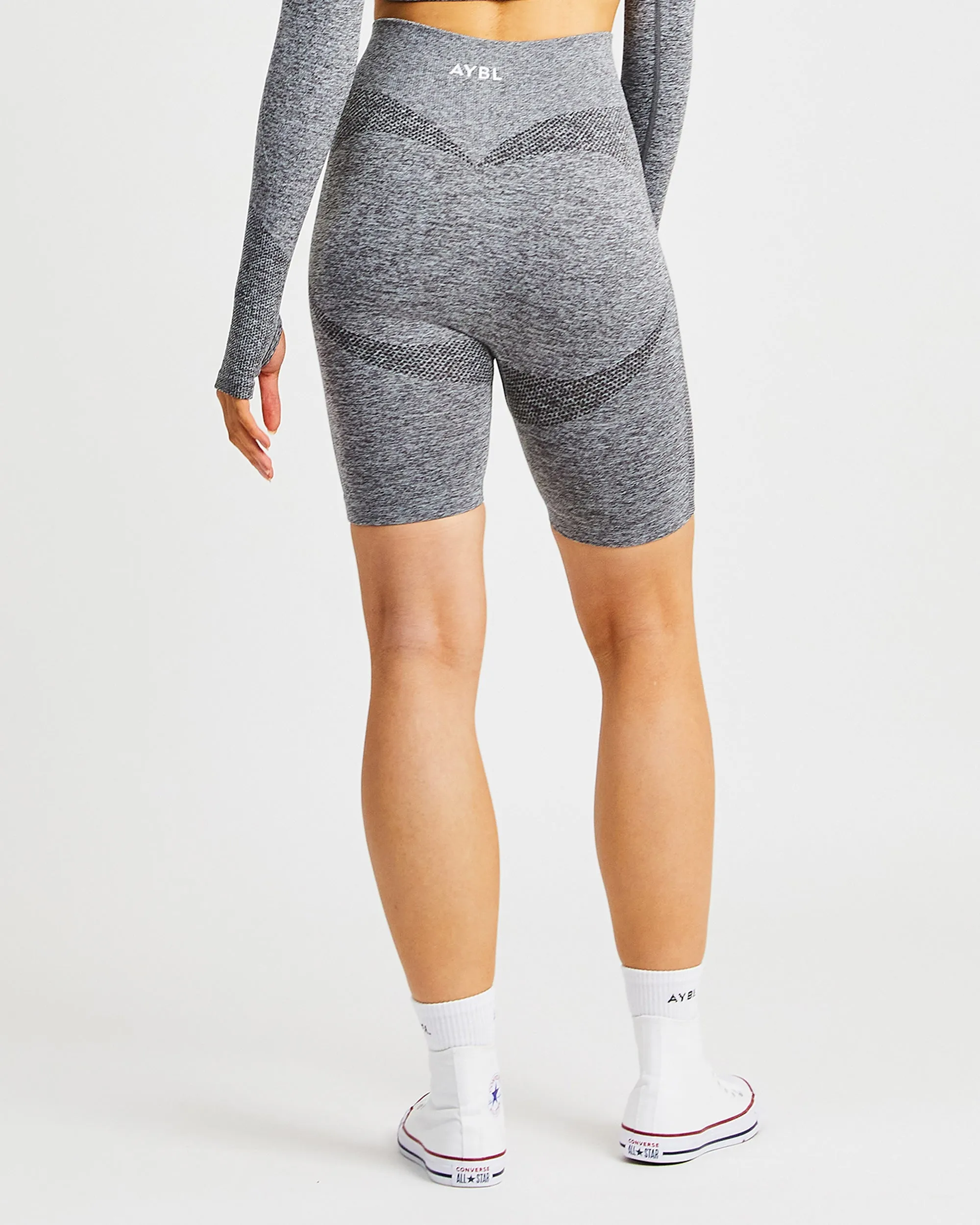 Motion Seamless Cycling Shorts - Grey Marl sold by AYBL product image thumbnail 2