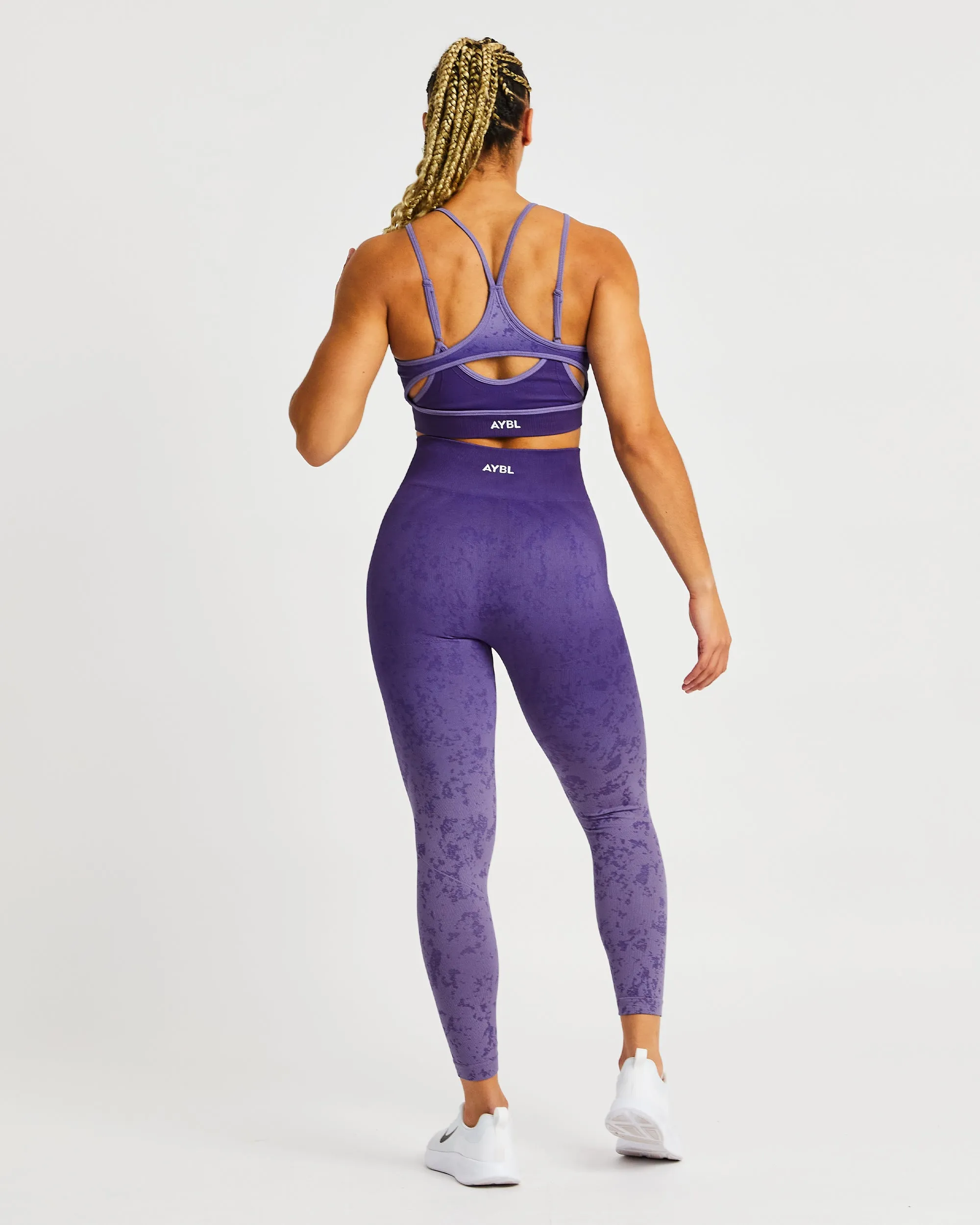Flare Seamless Leggings - Purple sold by AYBL product image thumbnail 4