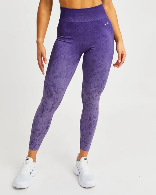 Flare Seamless Leggings - Purple sold by AYBL