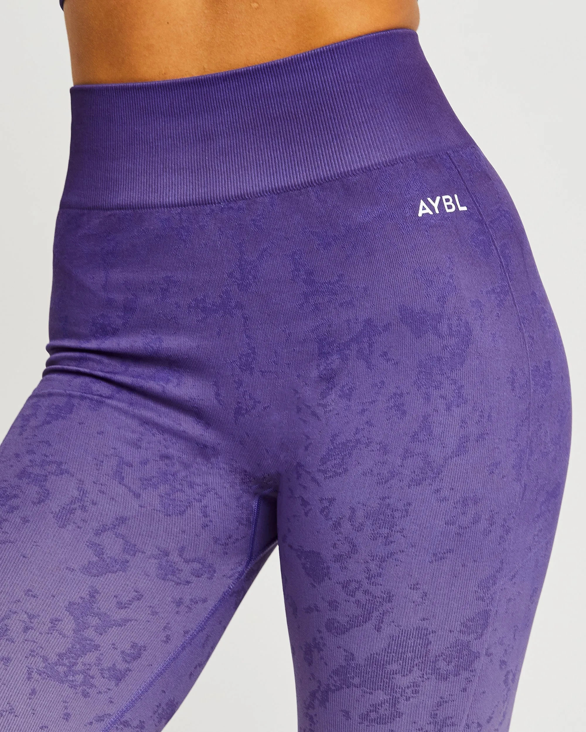 Flare Seamless Leggings - Purple sold by AYBL product image thumbnail 5