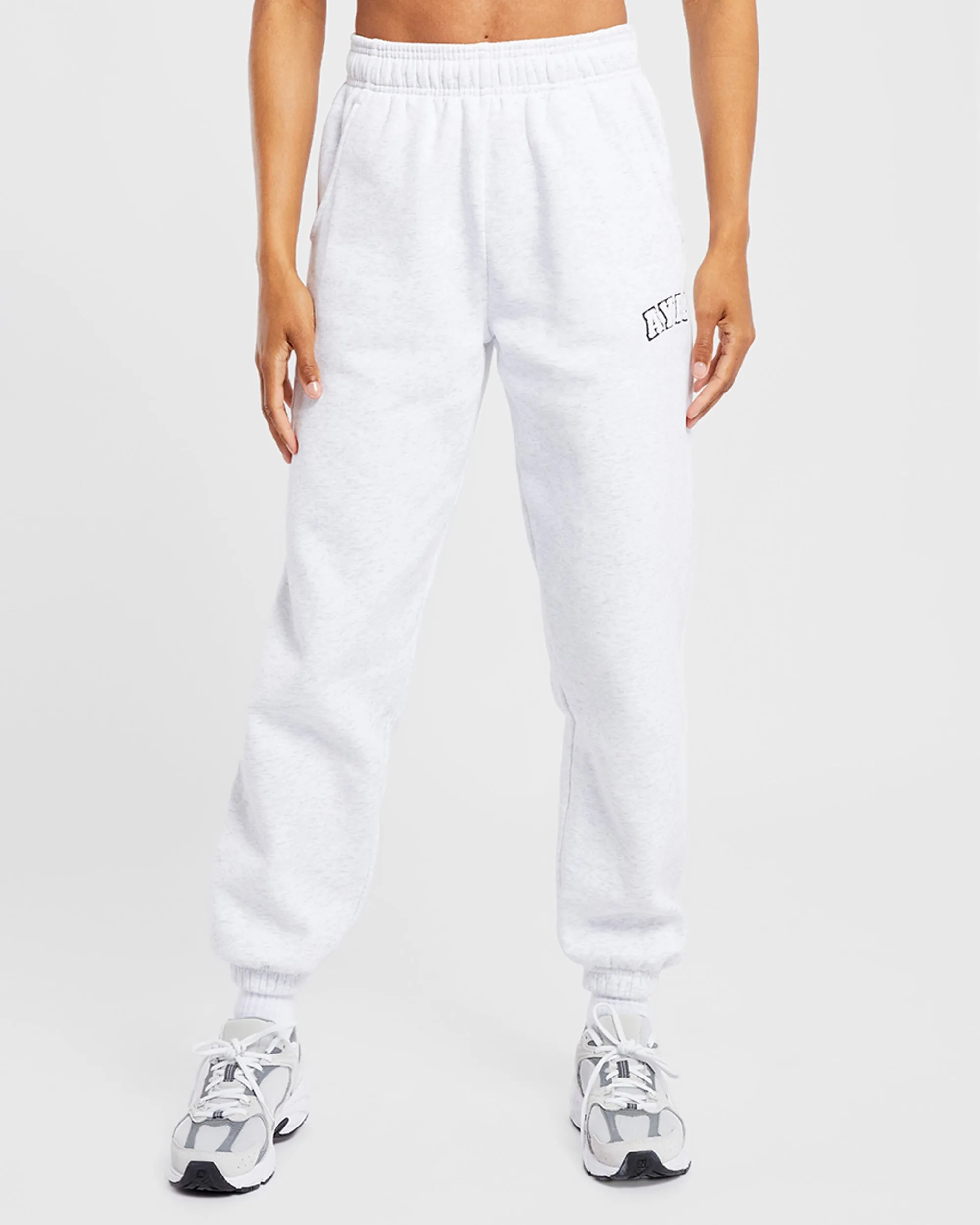 Varsity Oversized Joggers - Heather Grey sold by AYBL
