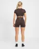 Empower Seamless Crop Top - Cocoa Brown sold by AYBL