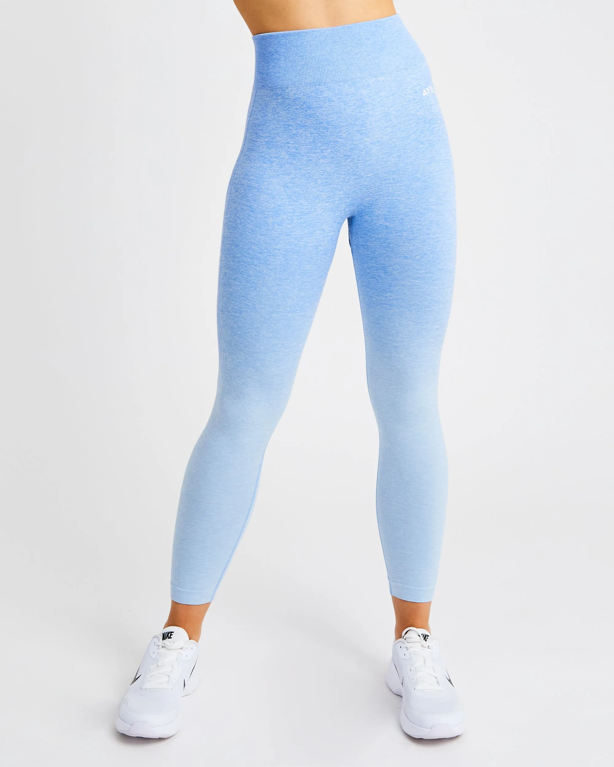 Pulse Ombré Seamless Leggings - Sky Blue sold by AYBL