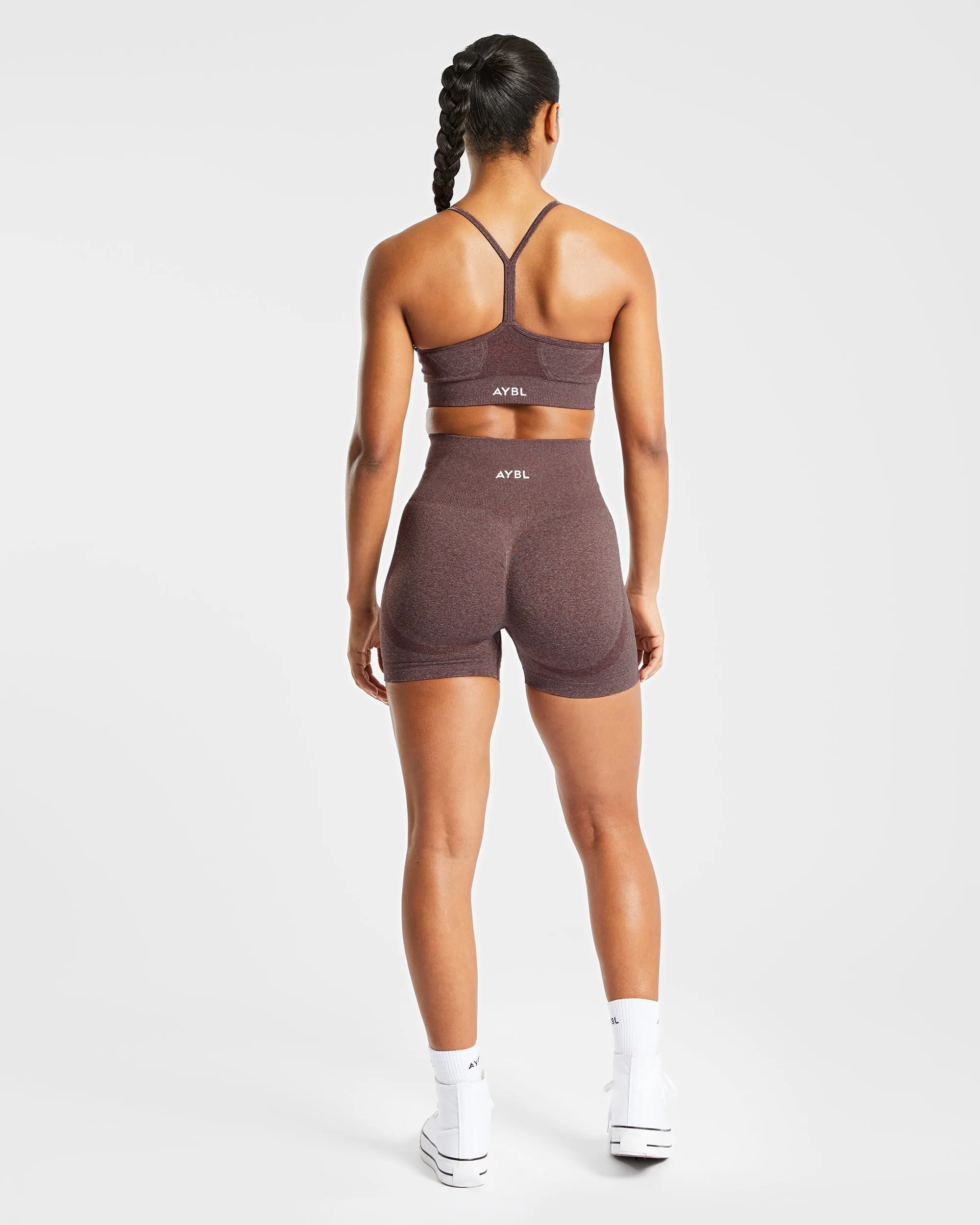Empower Seamless Sports Bra - Brown Marl sold by AYBL product image thumbnail 4