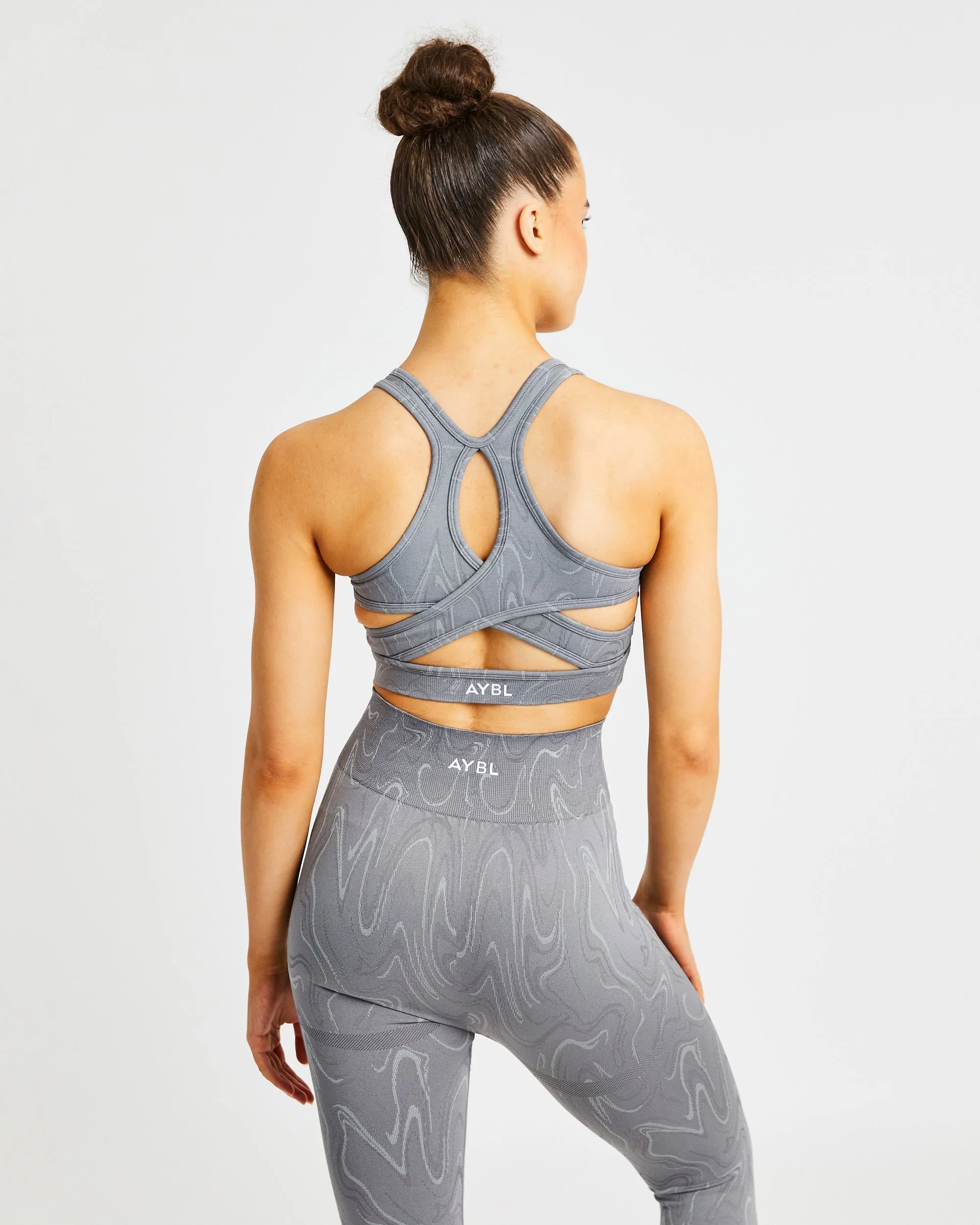 Velocity Seamless Sports Bra - Grey sold by AYBL product image thumbnail 2