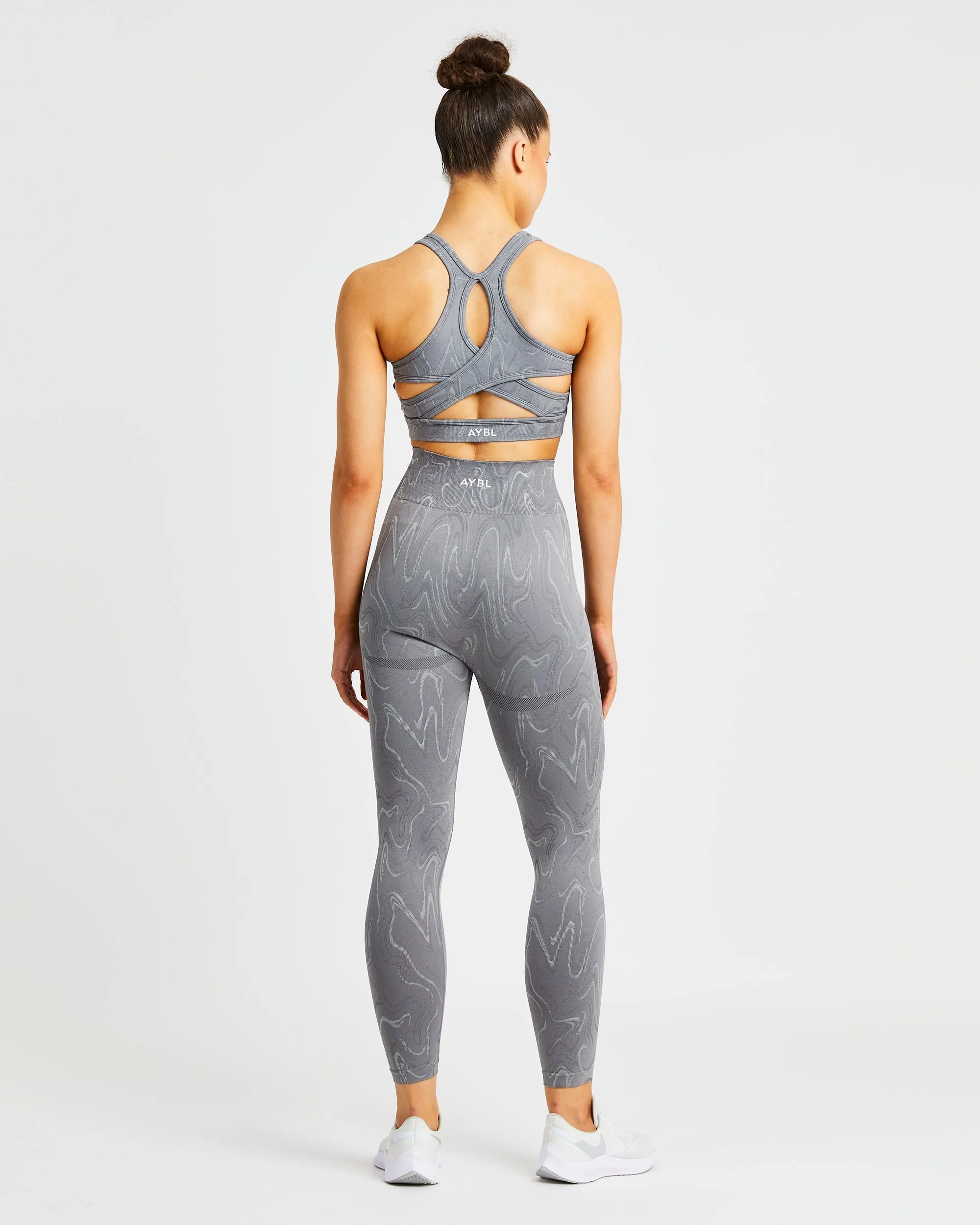Velocity Seamless Sports Bra - Grey sold by AYBL product image thumbnail 4