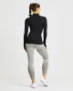 Motion Seamless 1/2 Zip Pullover - Black sold by AYBL