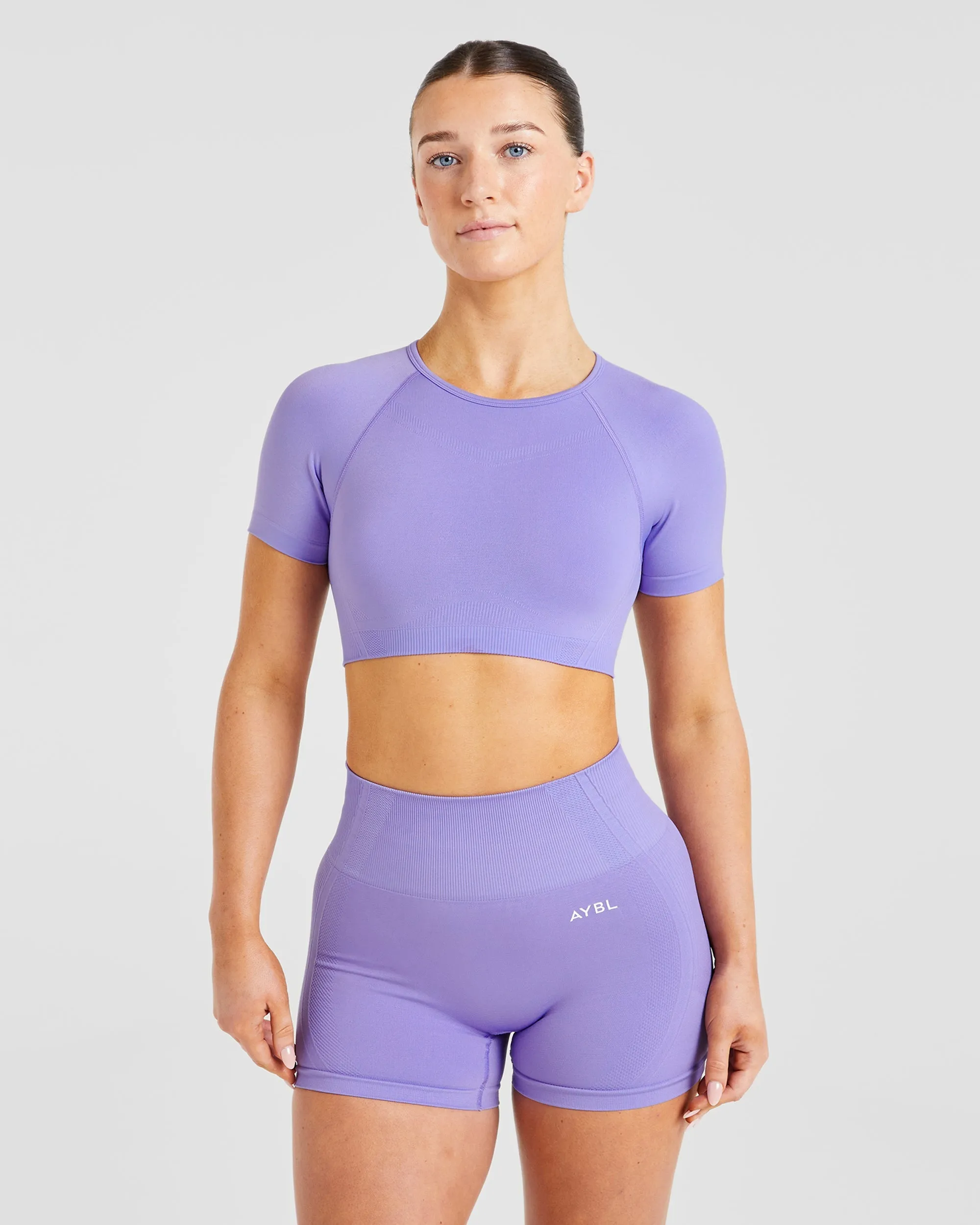 Balance V3 Seamless Crop Top - Lavender Purple sold by AYBL