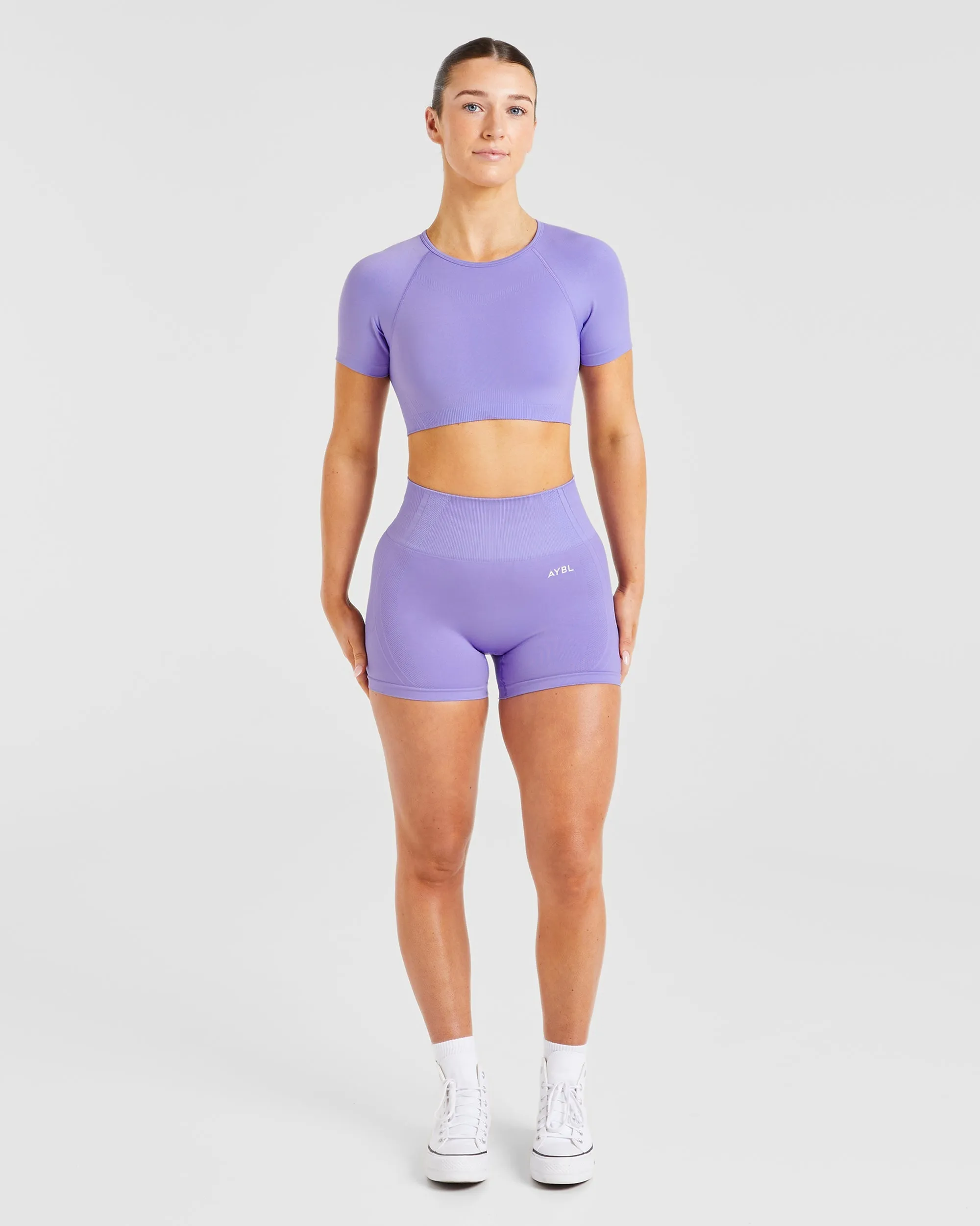 Balance V3 Seamless Crop Top - Lavender Purple sold by AYBL product image thumbnail 3