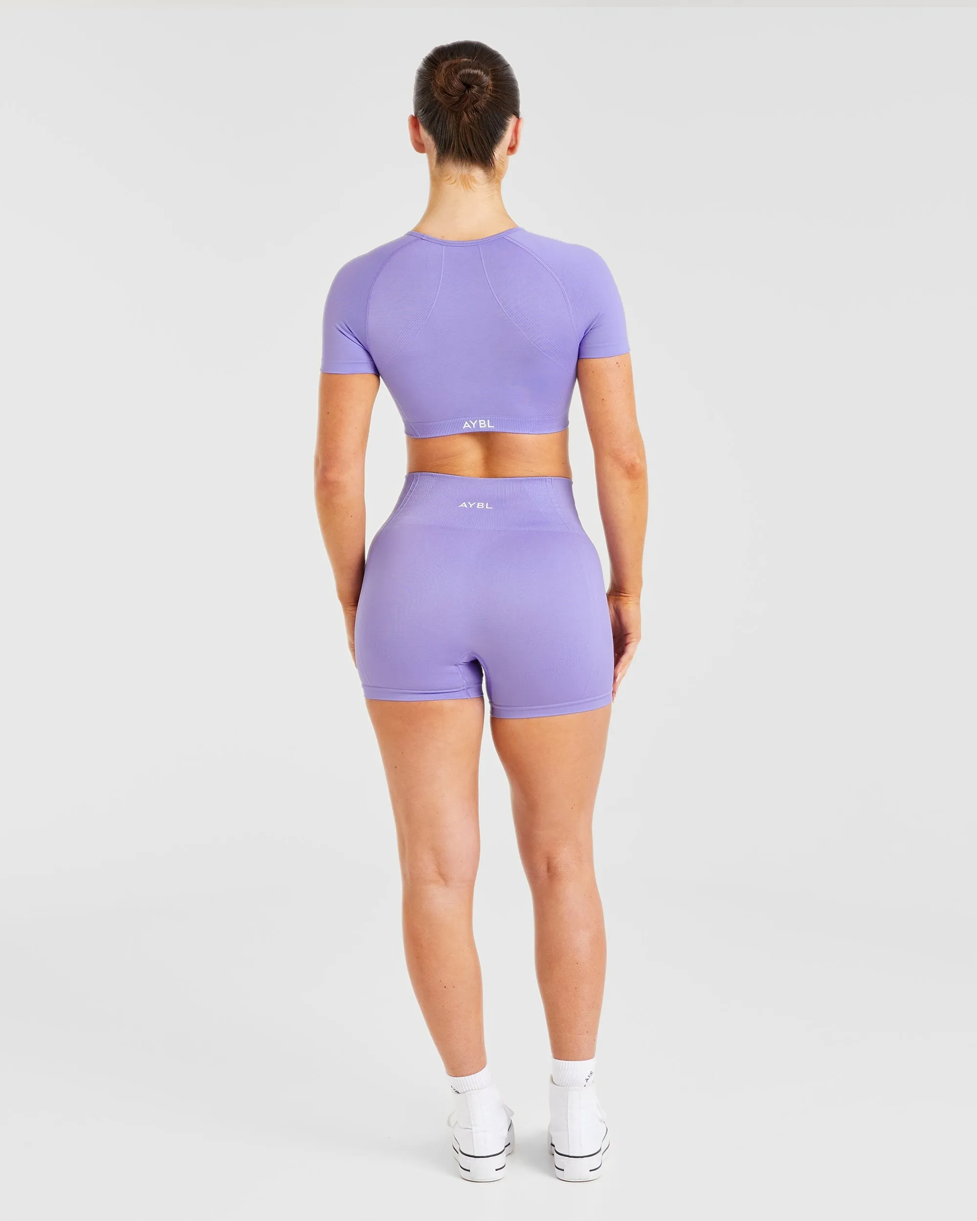 Balance V3 Seamless Crop Top - Lavender Purple sold by AYBL product image thumbnail 4