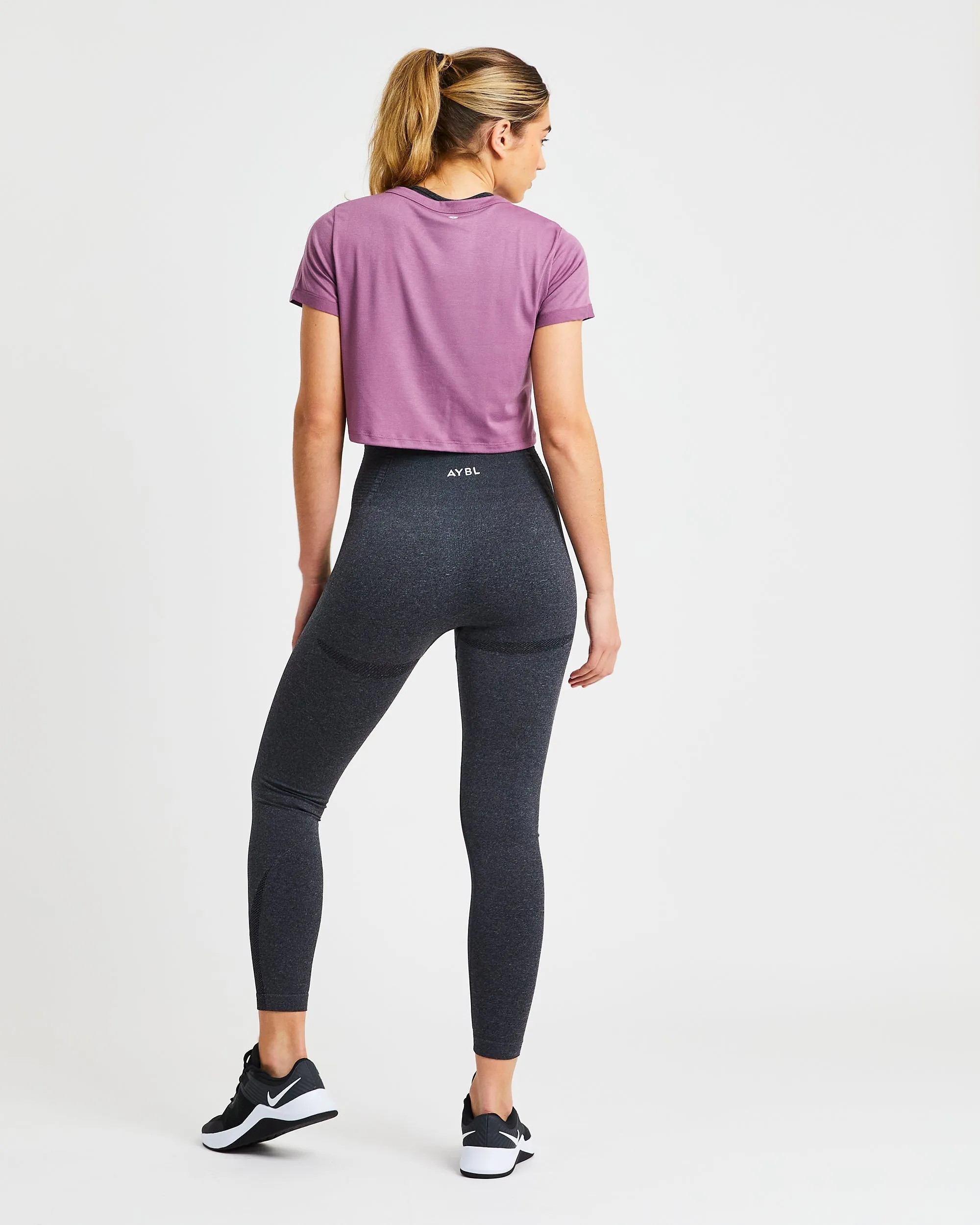 Element Crop Top - Mauve Purple sold by AYBL product image thumbnail 4