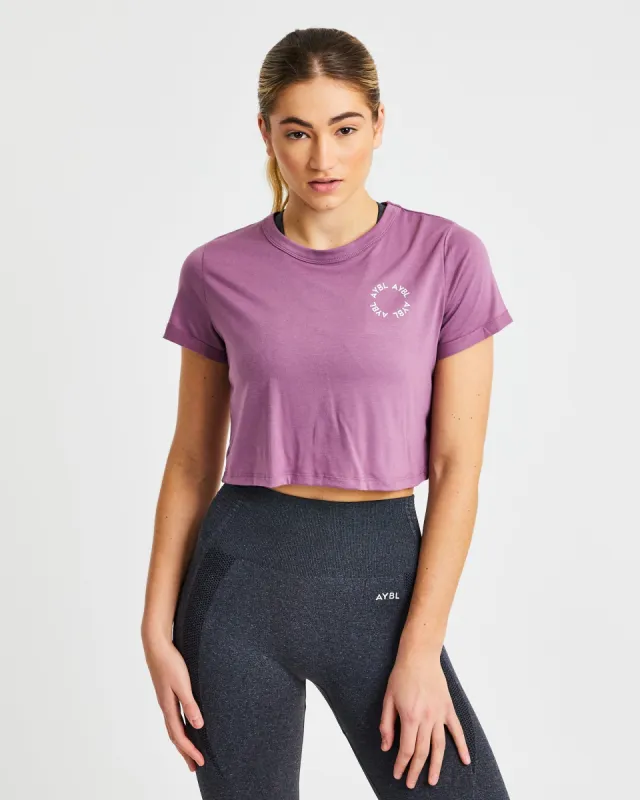 Element Crop Top - Mauve Purple sold by AYBL