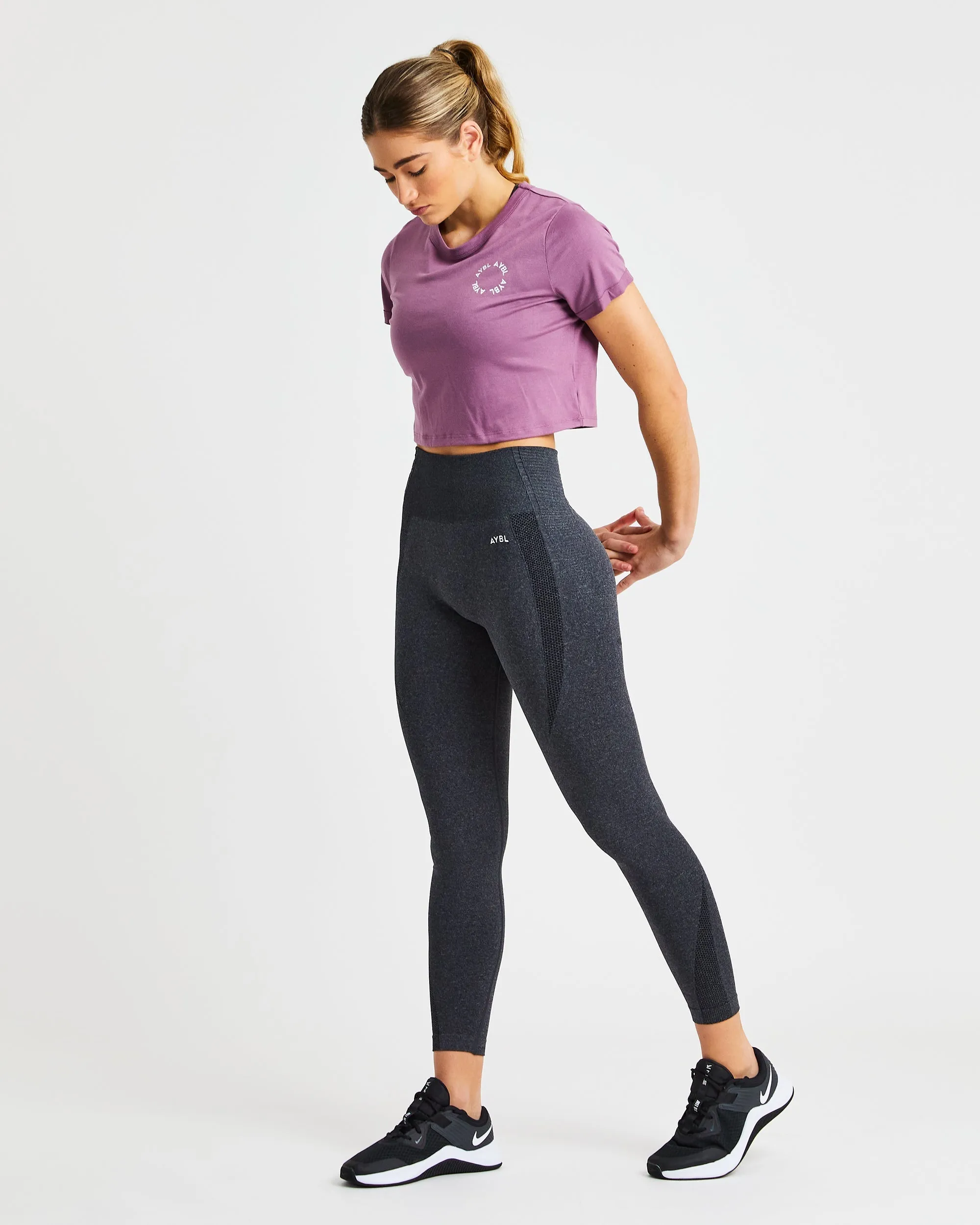 Element Crop Top - Mauve Purple sold by AYBL product image thumbnail 5