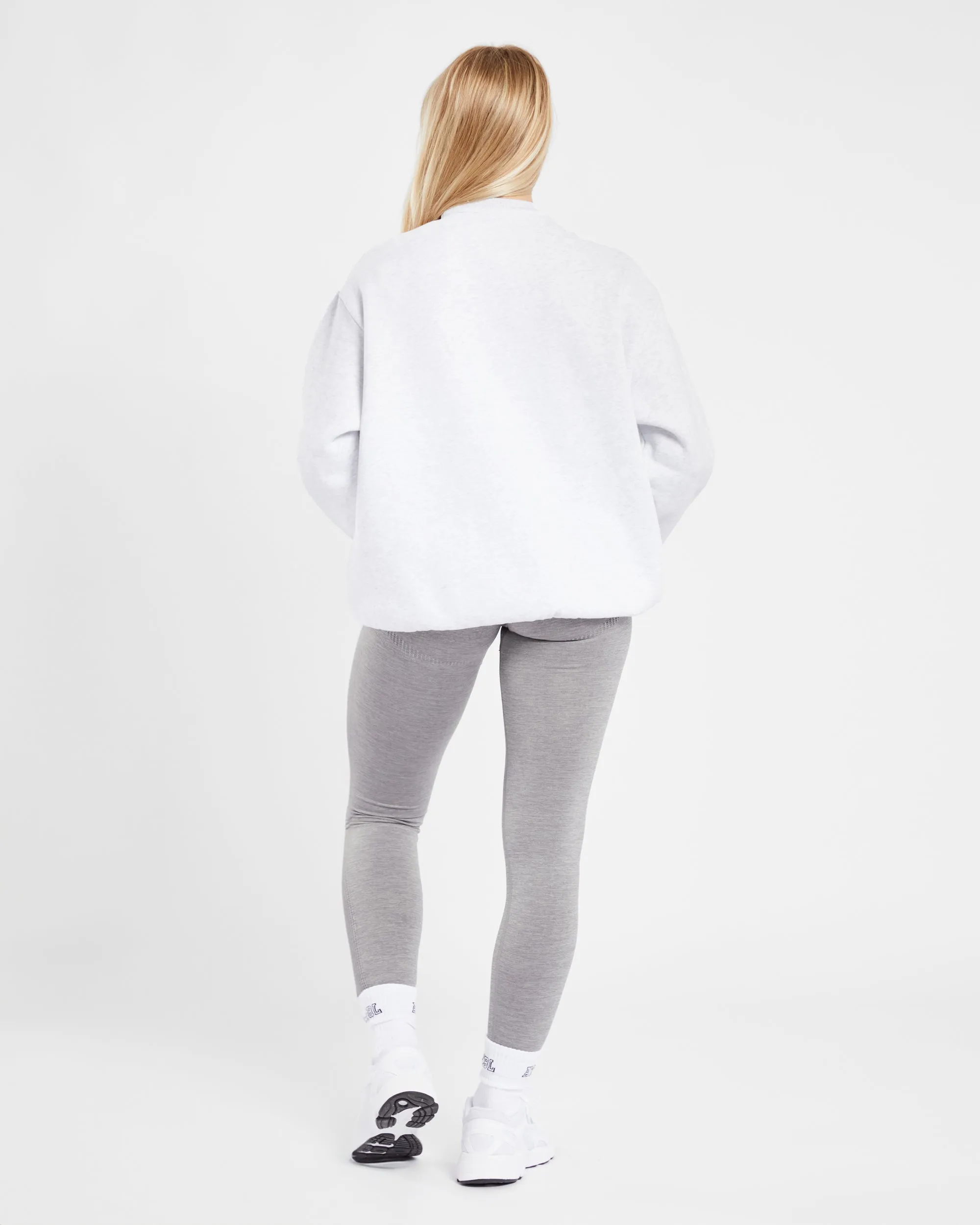 Varsity Oversized Sweatshirt - Heather Grey sold by AYBL product image thumbnail 4