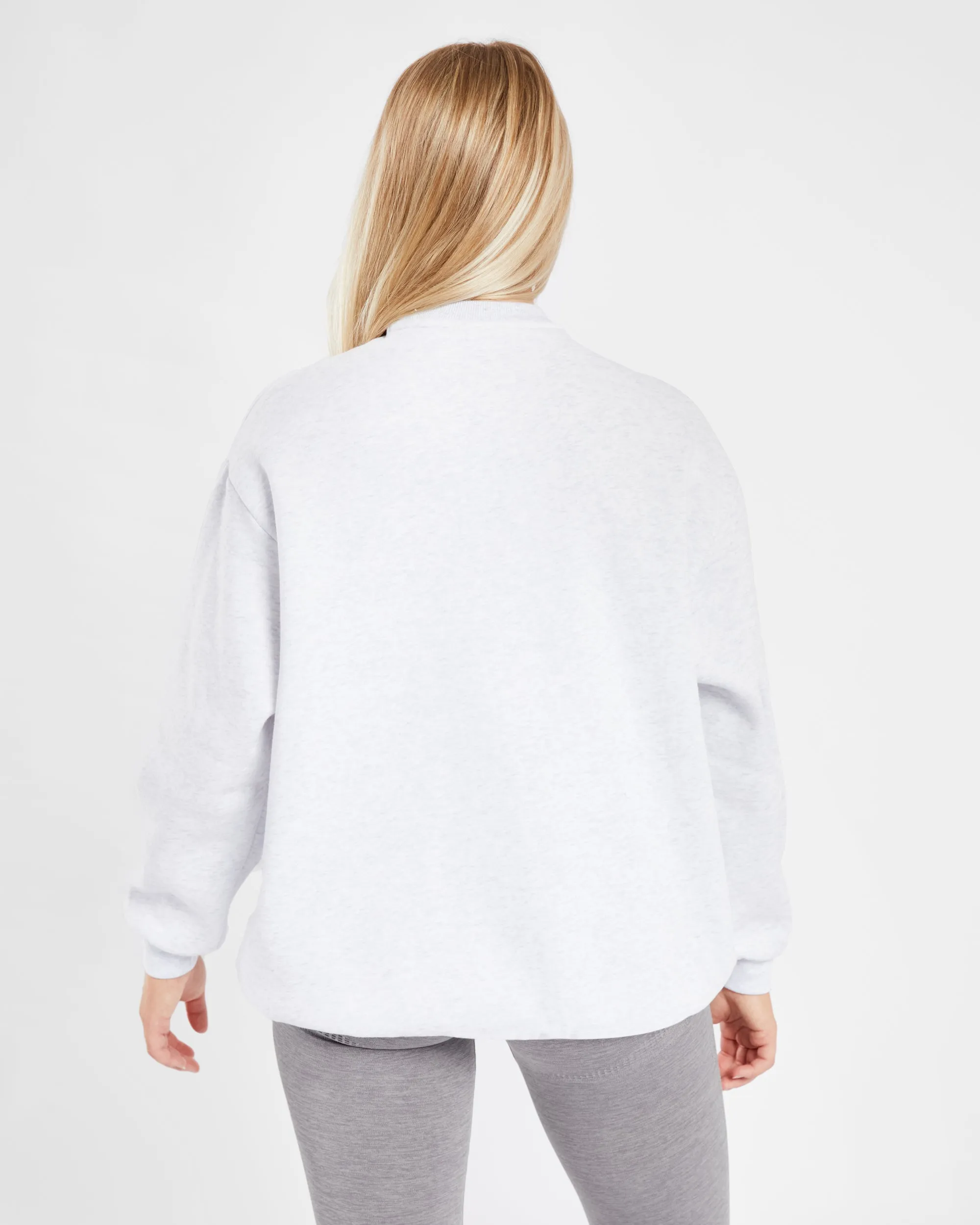 Varsity Oversized Sweatshirt - Heather Grey sold by AYBL product image thumbnail 2