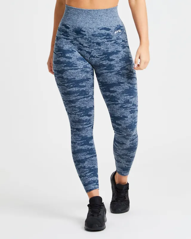 Evolve Camo Seamless Leggings - Teal sold by AYBL