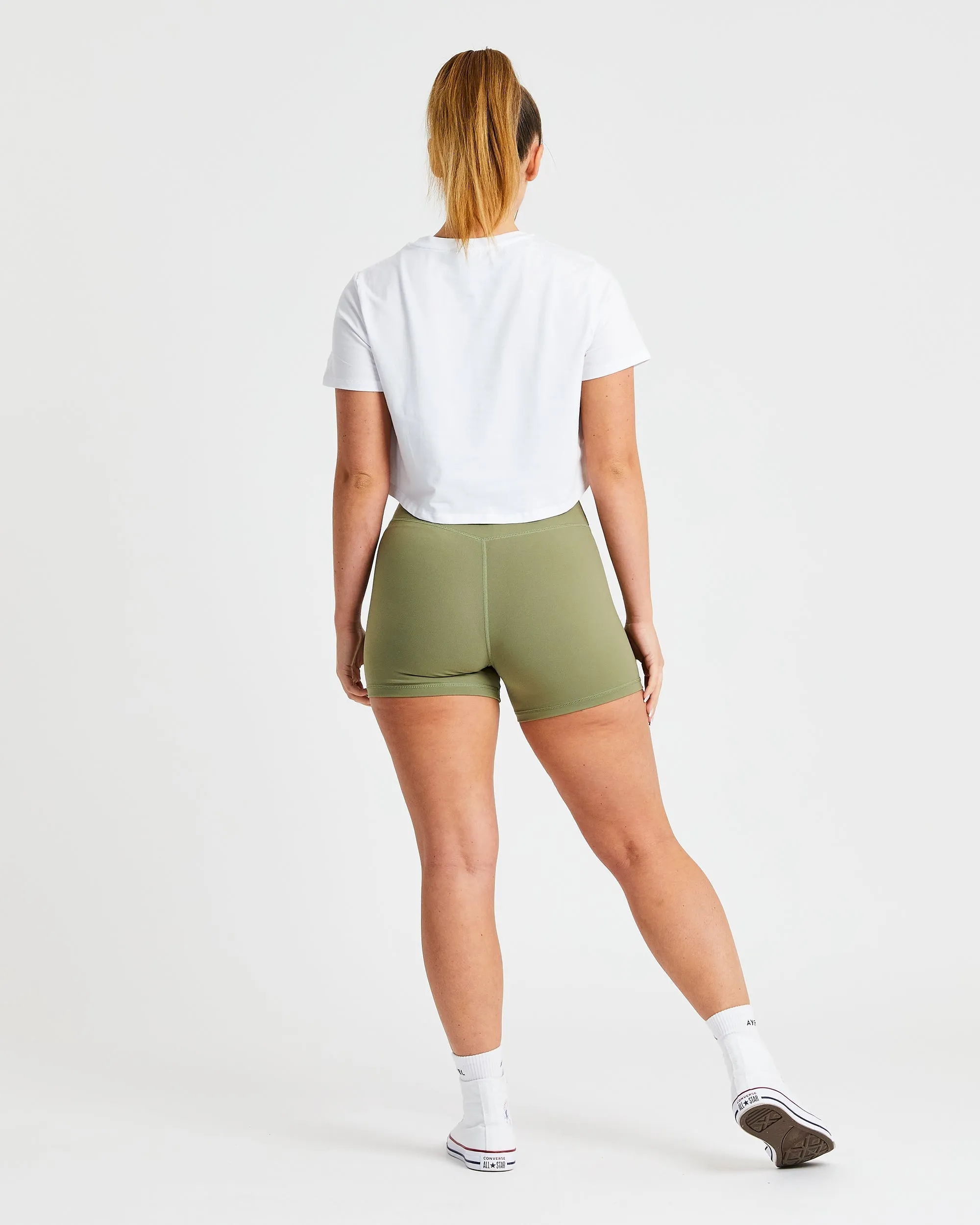 Crop T Shirt - White sold by AYBL product image thumbnail 4