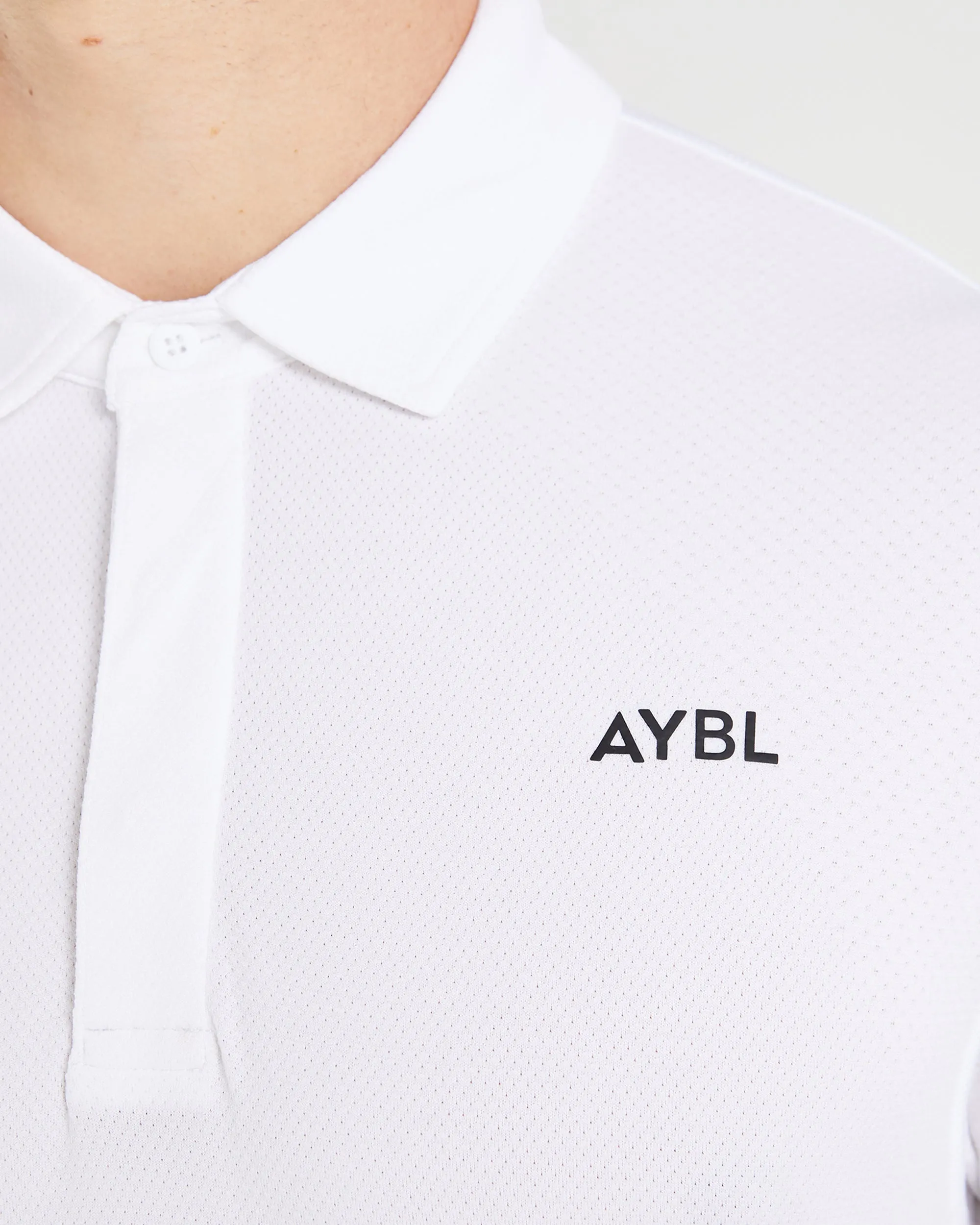 Performance Seamless Polo Shirt - White sold by AYBL product image thumbnail 5
