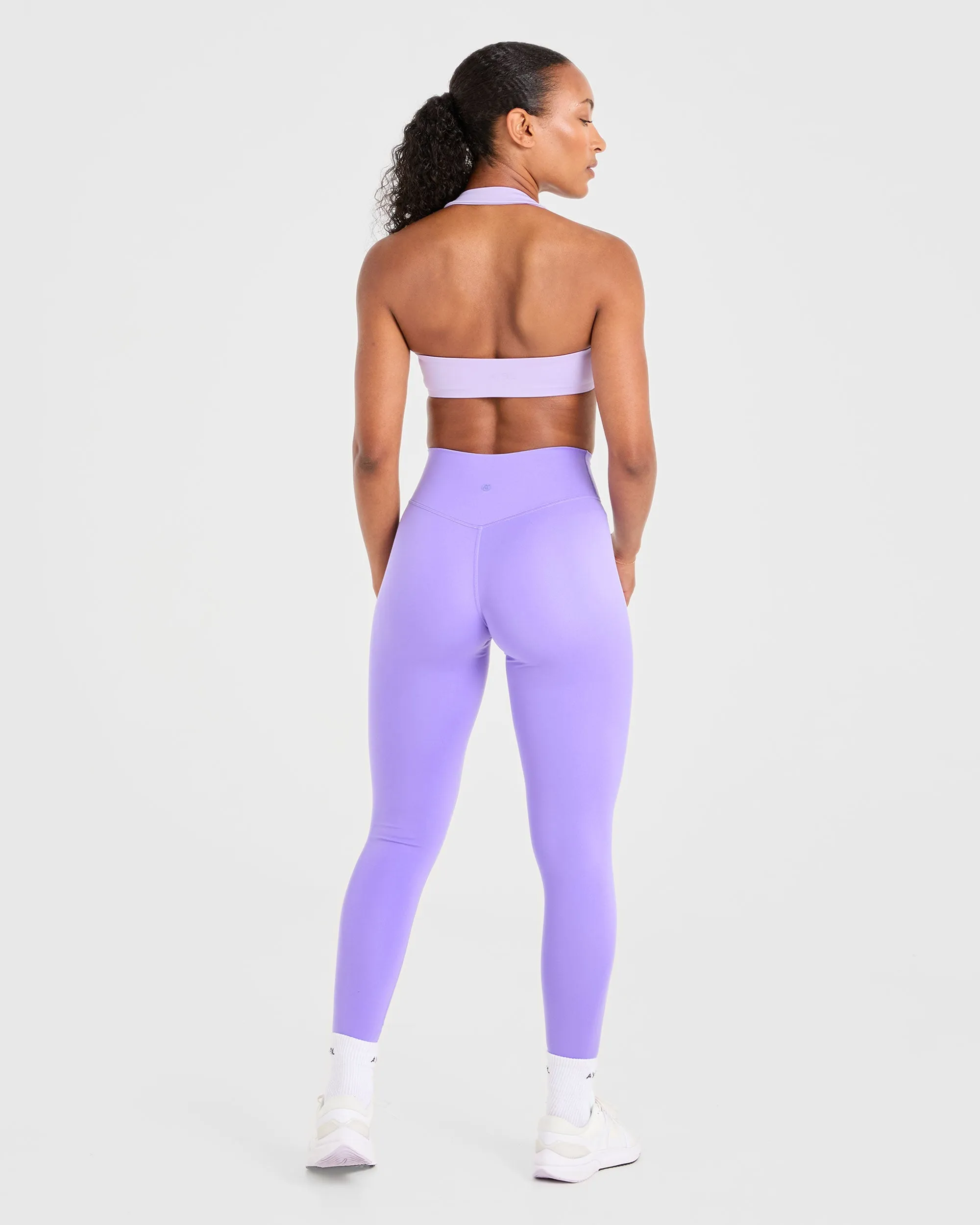 Essential Halterneck Sports Bra - Pastel Purple sold by AYBL product image thumbnail 4