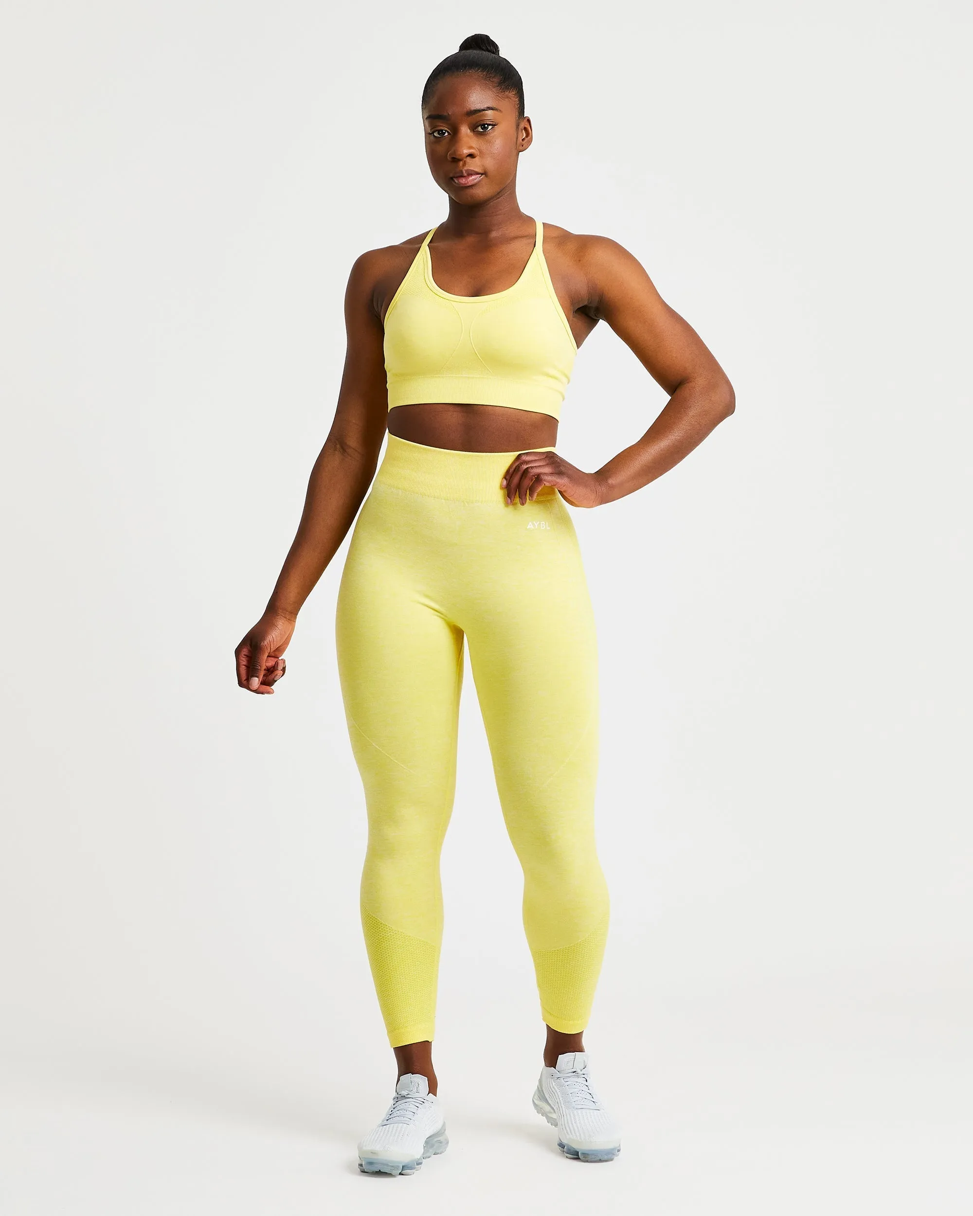 Motion Seamless Sports Bra - Yellow sold by AYBL product image thumbnail 3