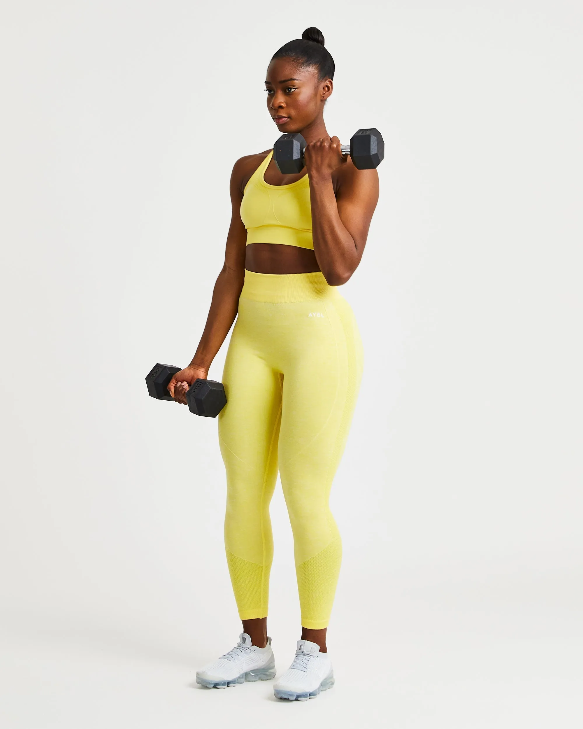Motion Seamless Sports Bra - Yellow sold by AYBL product image thumbnail 5