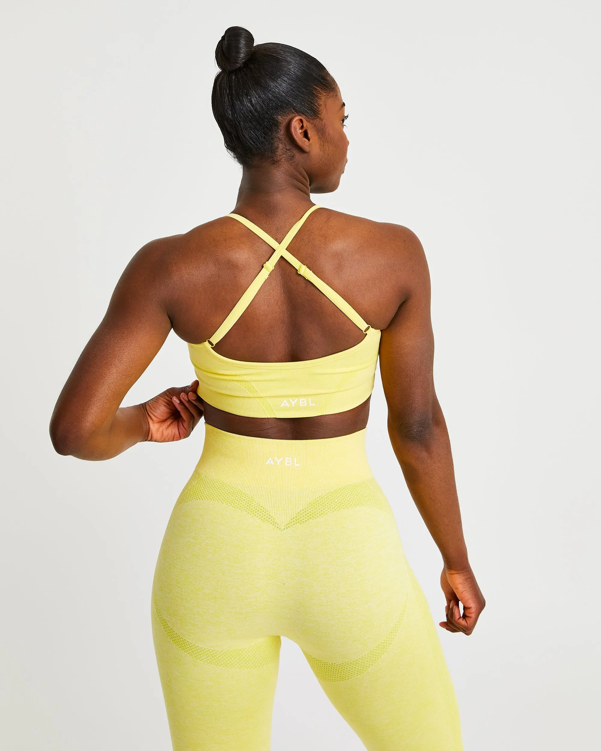 Motion Seamless Sports Bra - Yellow sold by AYBL product image thumbnail 2