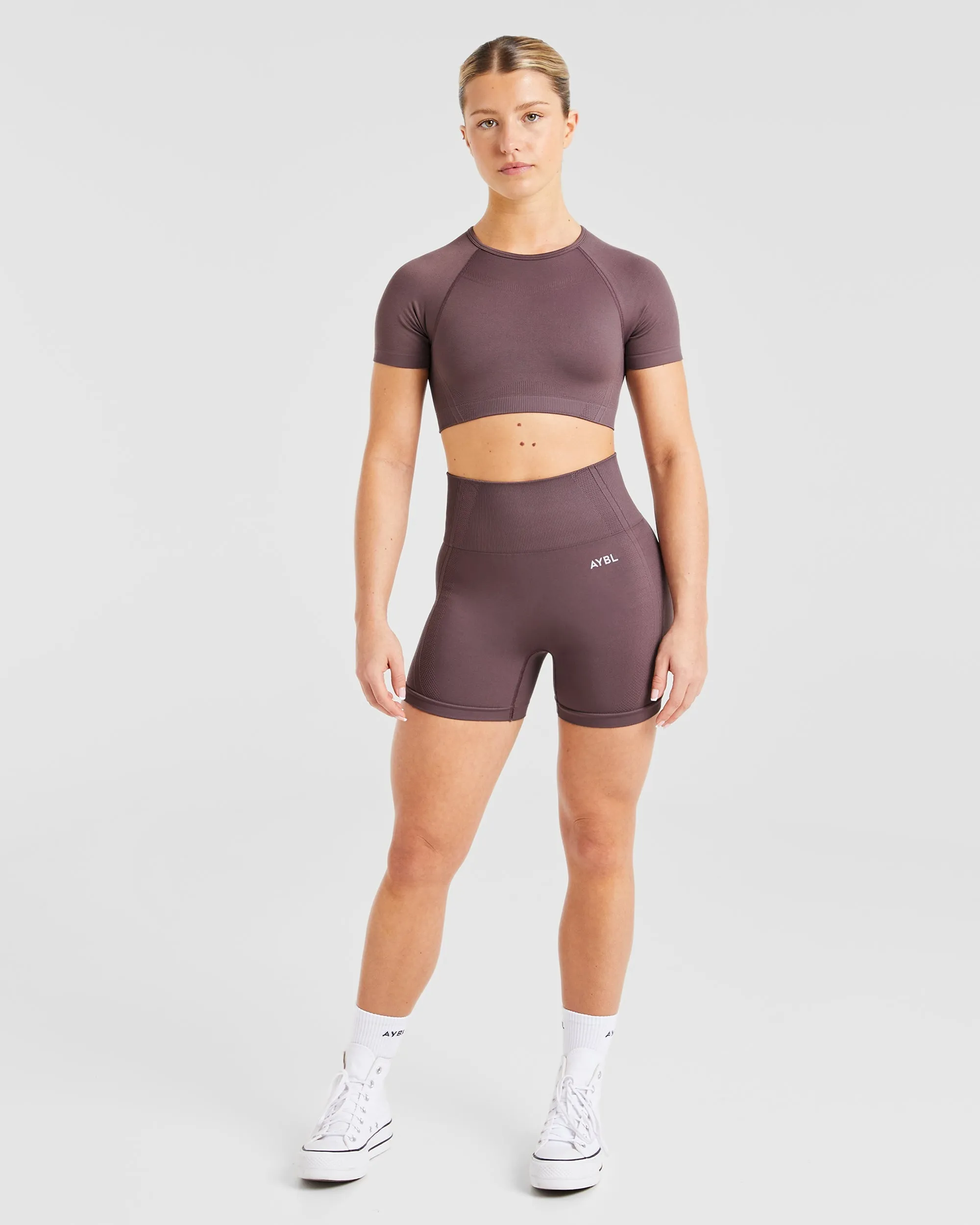 Balance V3 Seamless Crop Top - Coffee Bean sold by AYBL product image thumbnail 3