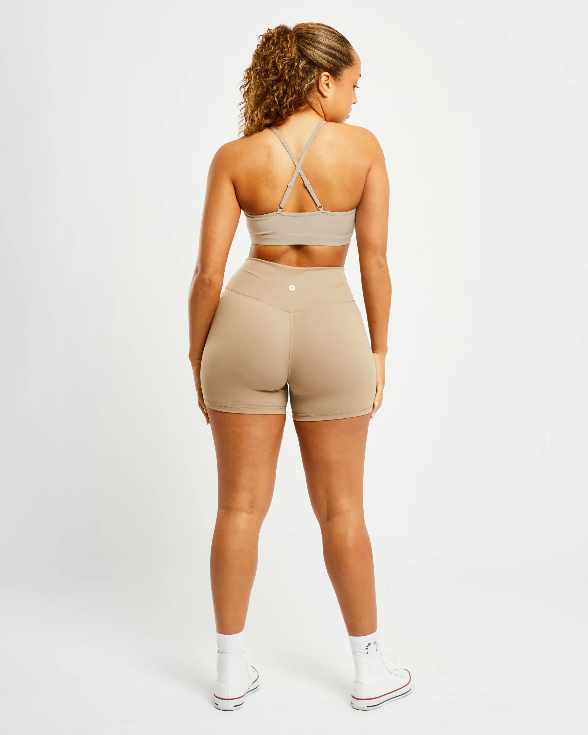 Essential V Neck Sports Bra - Mocha sold by AYBL product image thumbnail 4