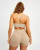 Essential V Neck Sports Bra - Mocha sold by AYBL