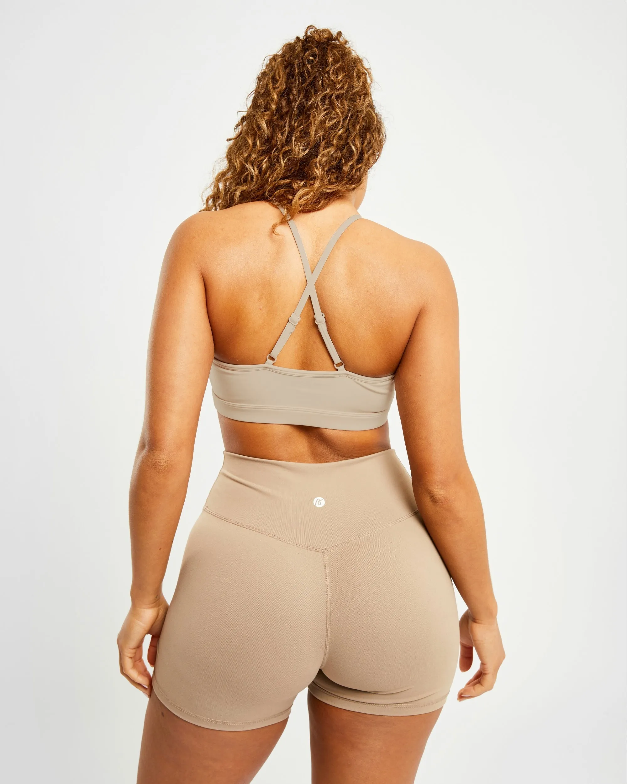 Essential V Neck Sports Bra - Mocha sold by AYBL product image thumbnail 2