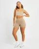 Essential V Neck Sports Bra - Mocha sold by AYBL