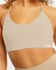 Essential V Neck Sports Bra - Mocha sold by AYBL