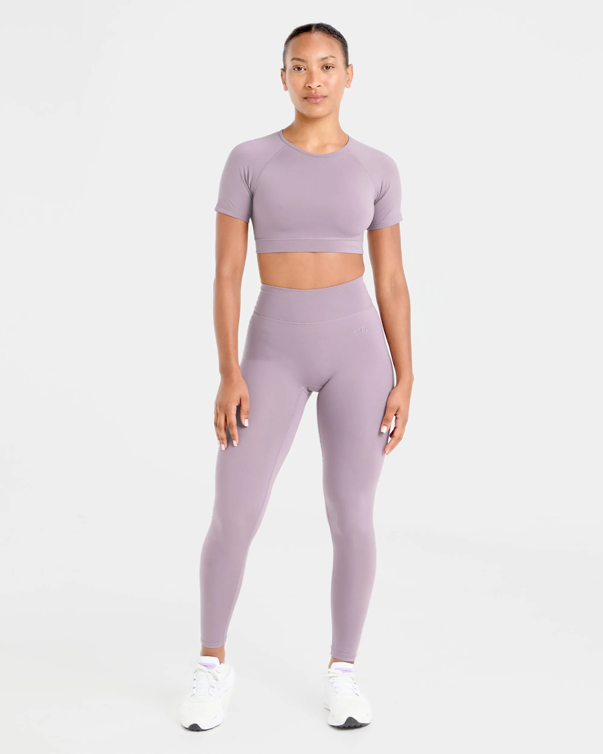 Staple Crop Top - Mauve Purple sold by AYBL product image thumbnail 3