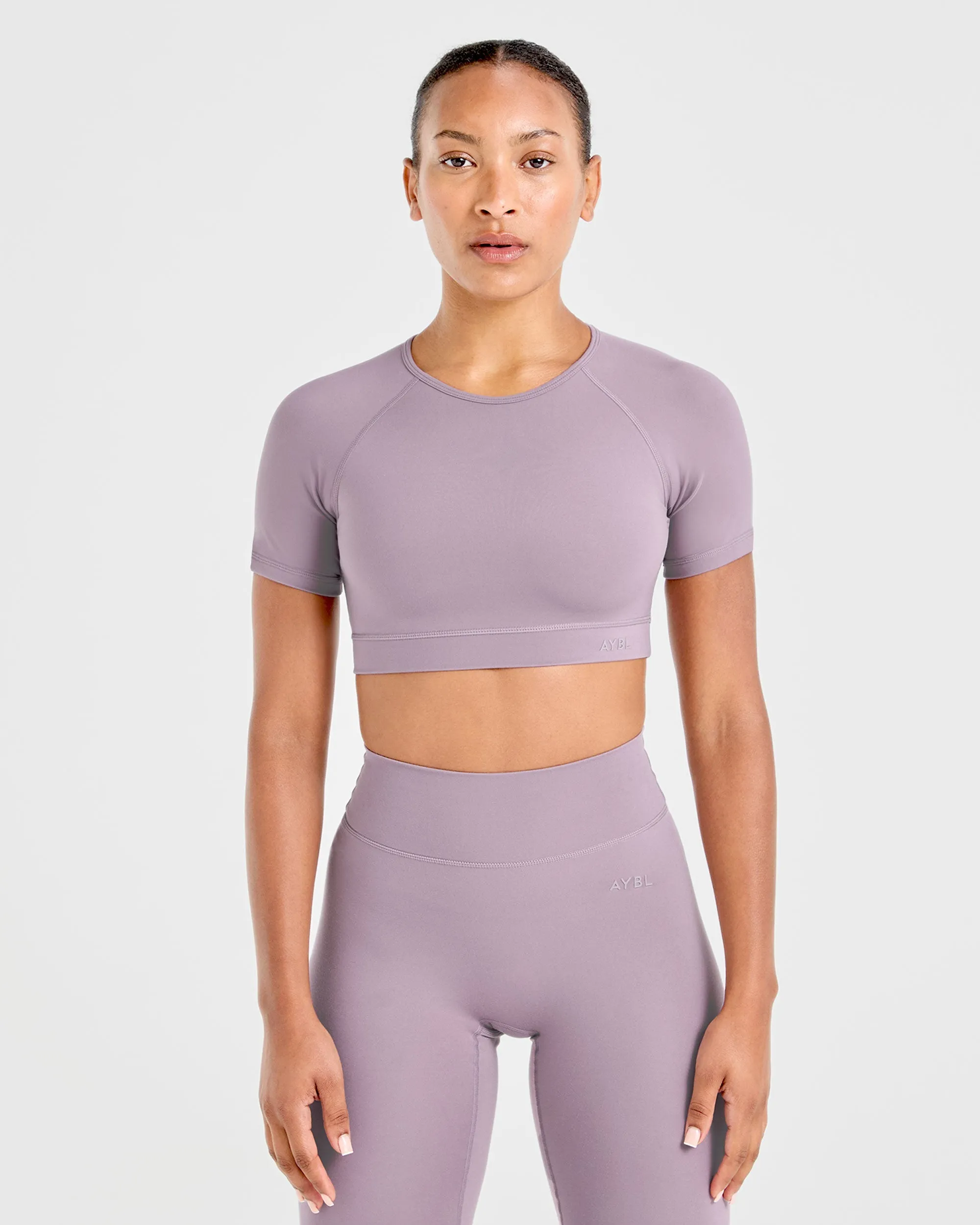 Staple Crop Top - Mauve Purple sold by AYBL