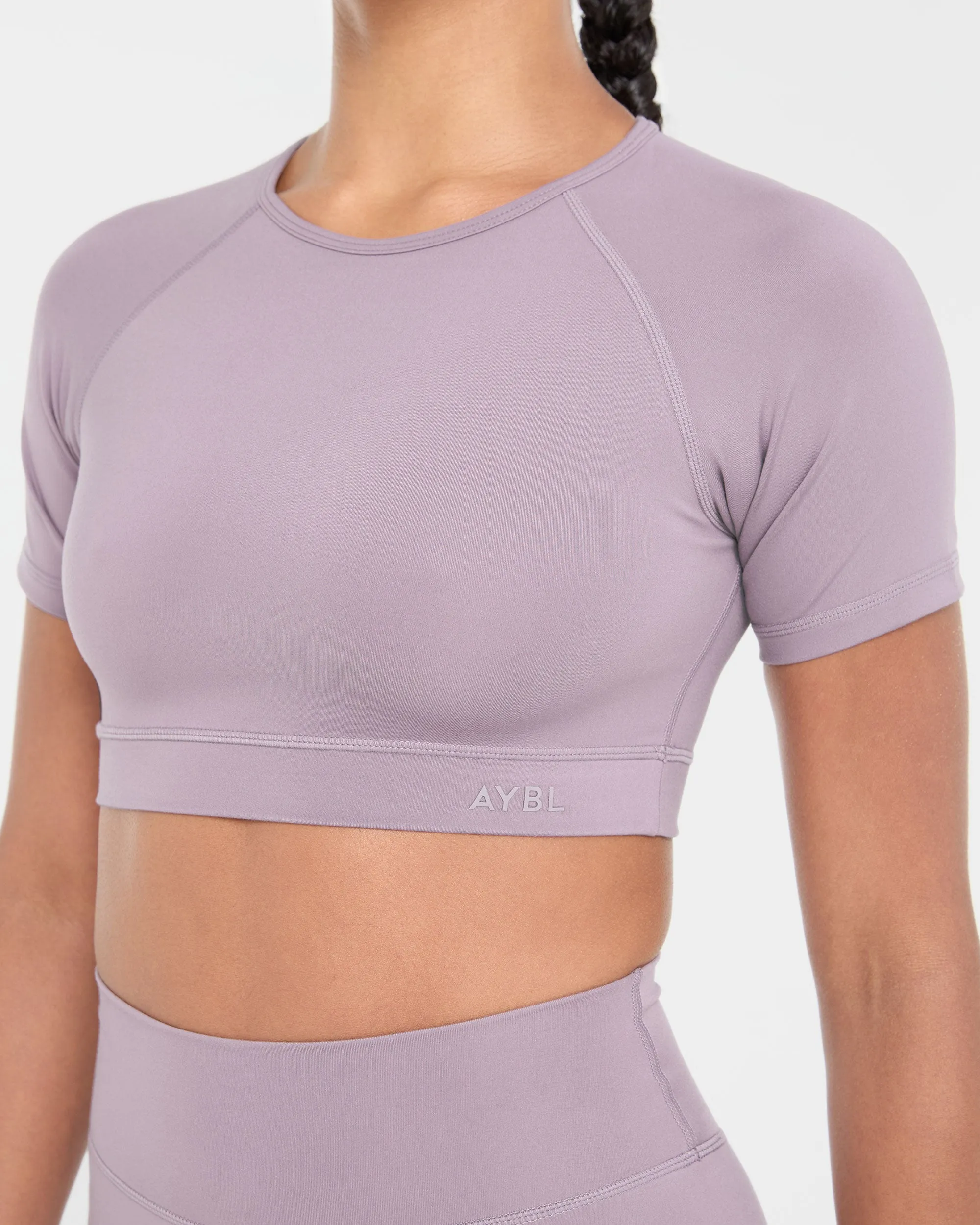 Staple Crop Top - Mauve Purple sold by AYBL product image thumbnail 5