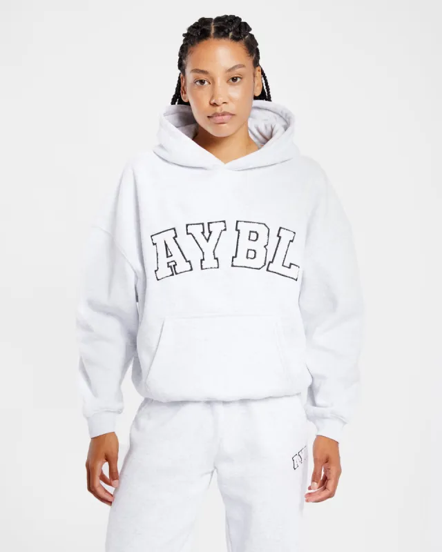 Varsity Oversized Hoodie - Heather Grey sold by AYBL