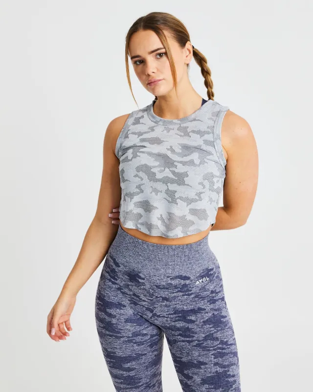 Evolve Camo Crop Vest - Grey sold by AYBL
