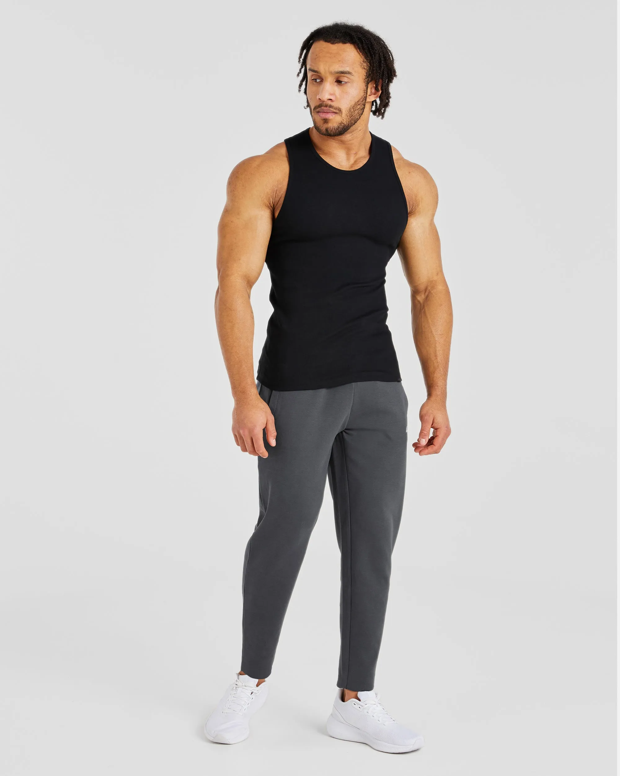Essential Ribbed Tank - Black sold by AYBL product image thumbnail 4