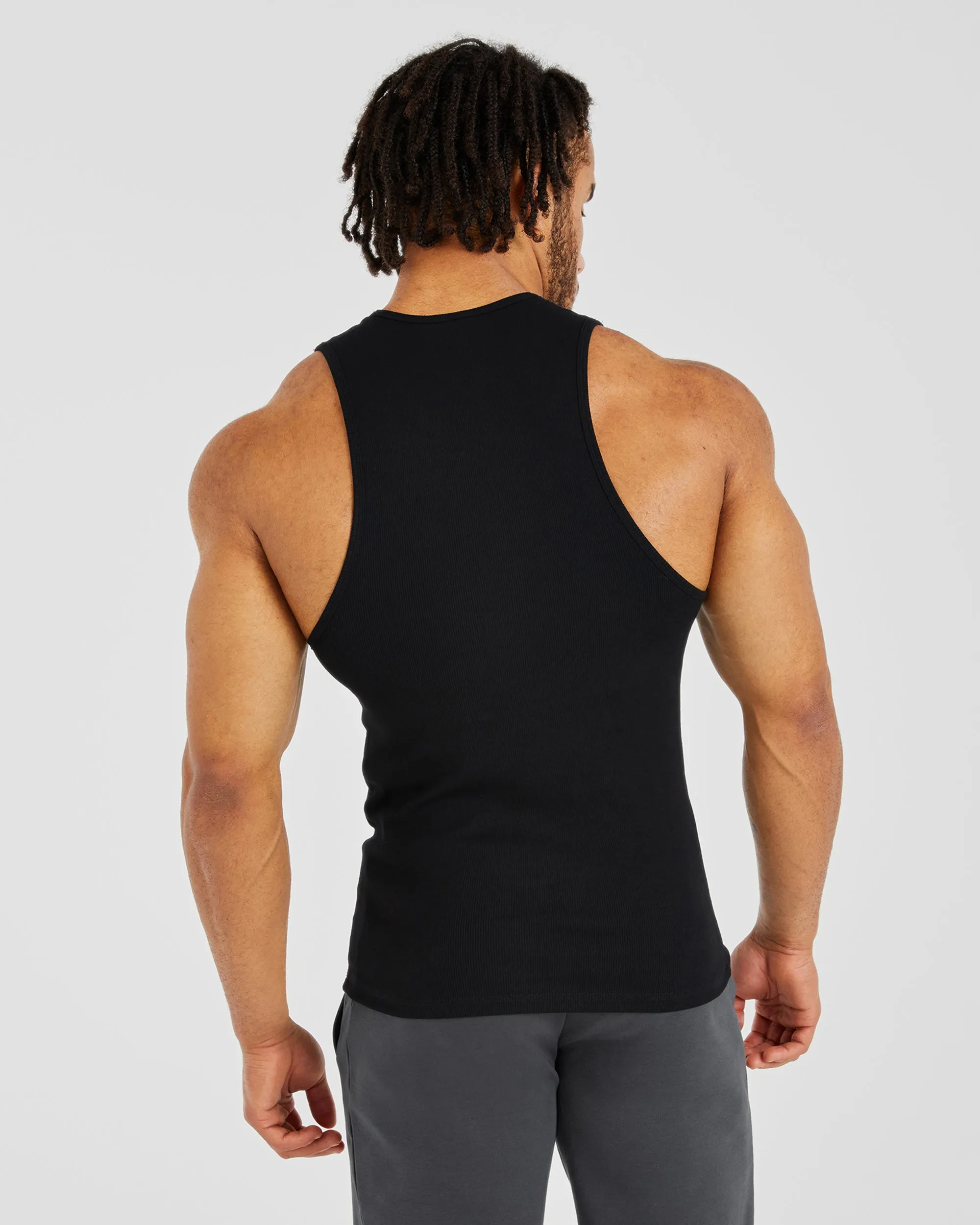 Essential Ribbed Tank - Black sold by AYBL product image thumbnail 2