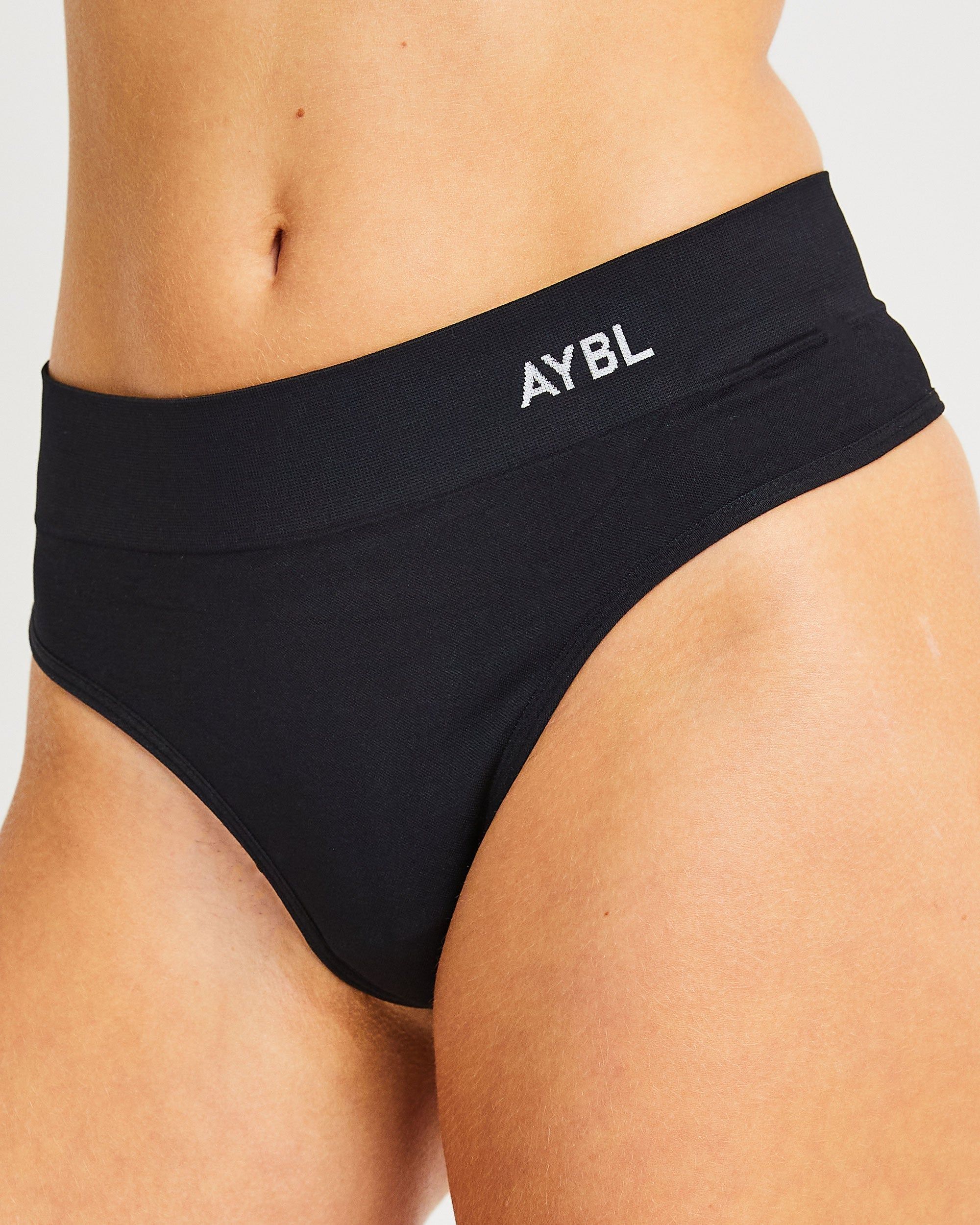 Seamless High Rise Thong - Black sold by AYBL product image thumbnail 5