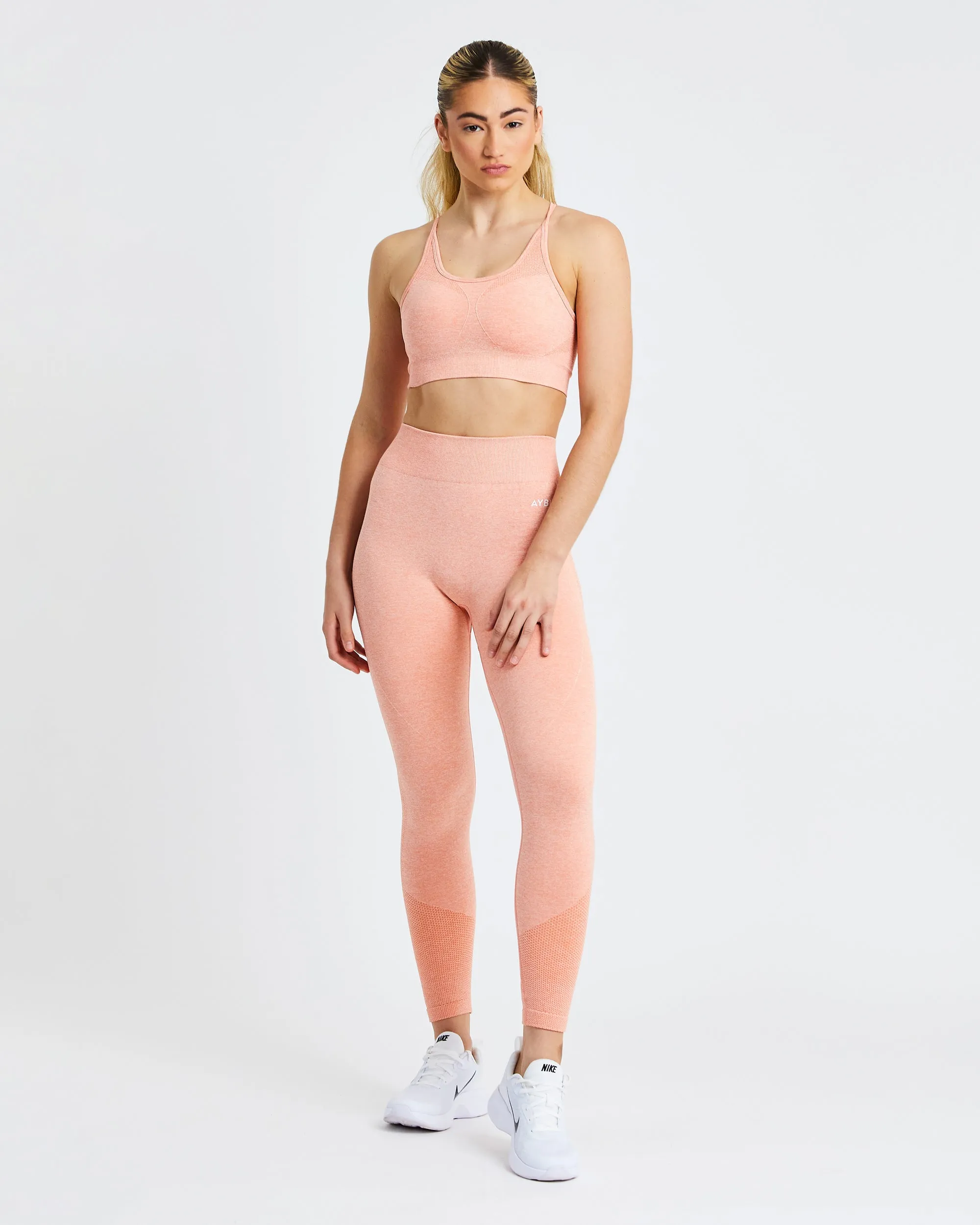Motion Seamless Leggings - Peach Marl sold by AYBL product image thumbnail 3
