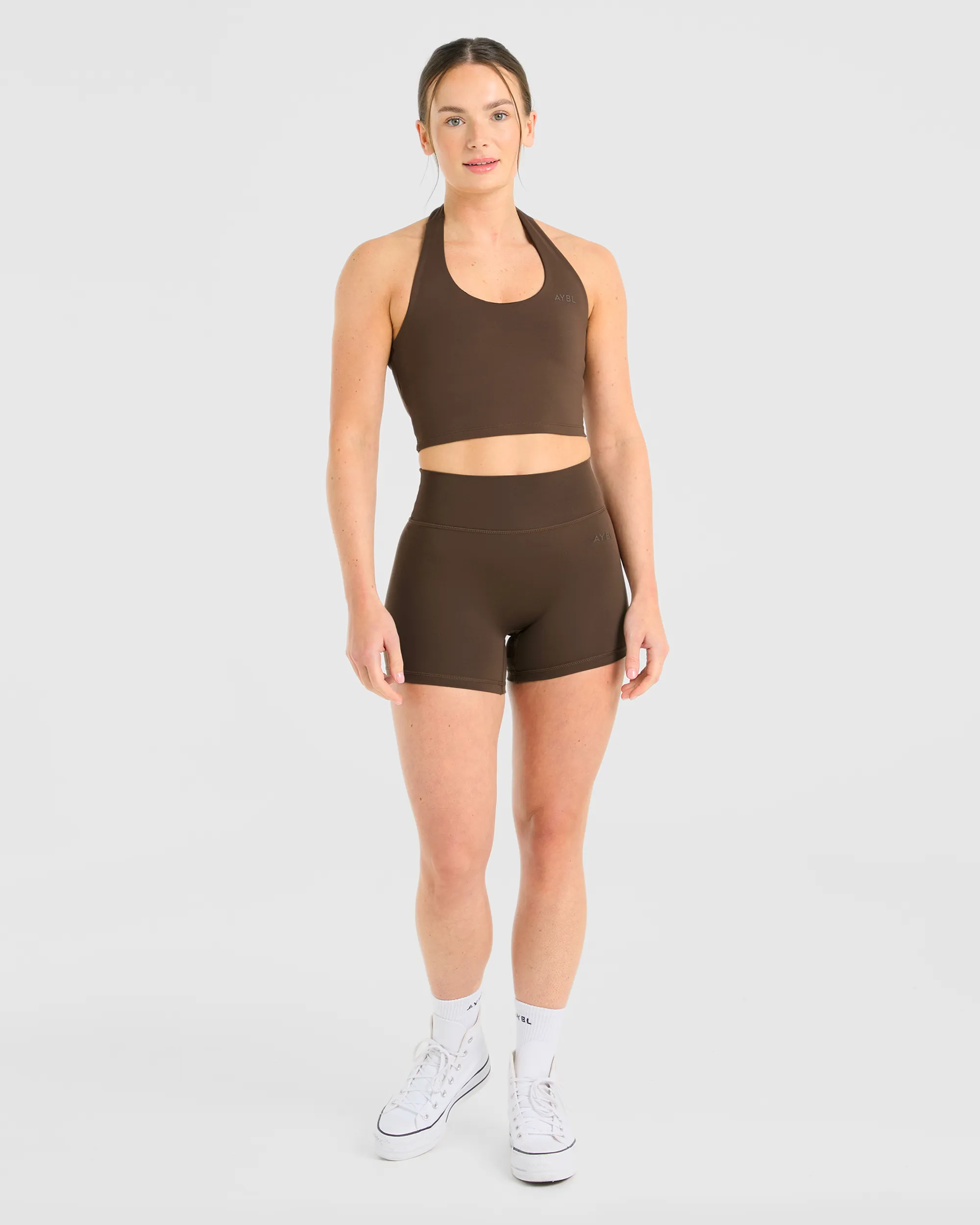 Staple Halterneck Crop Top - Brown sold by AYBL product image thumbnail 3
