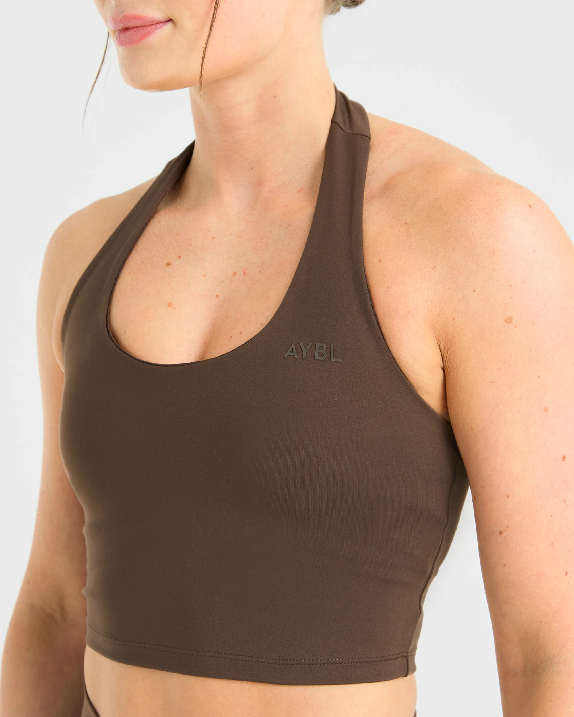 Staple Halterneck Crop Top - Brown sold by AYBL product image thumbnail 5