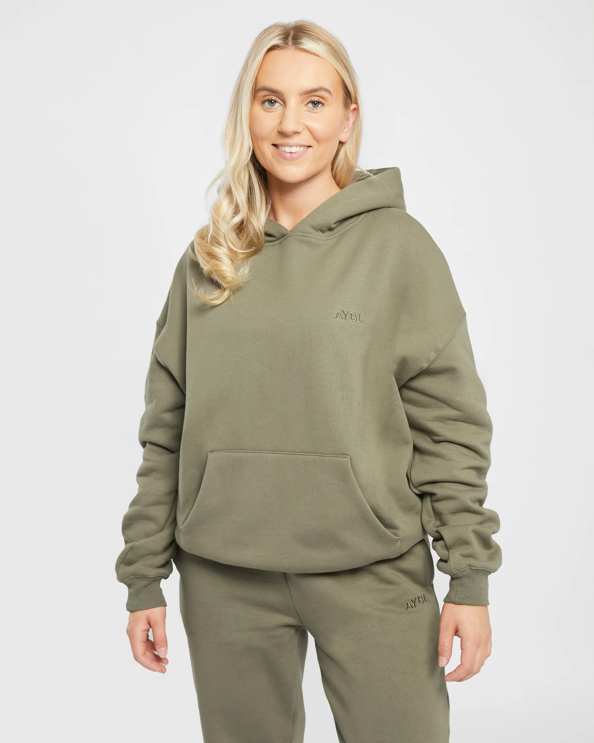 Premium Oversized Hoodie - Dusky Olive sold by AYBL