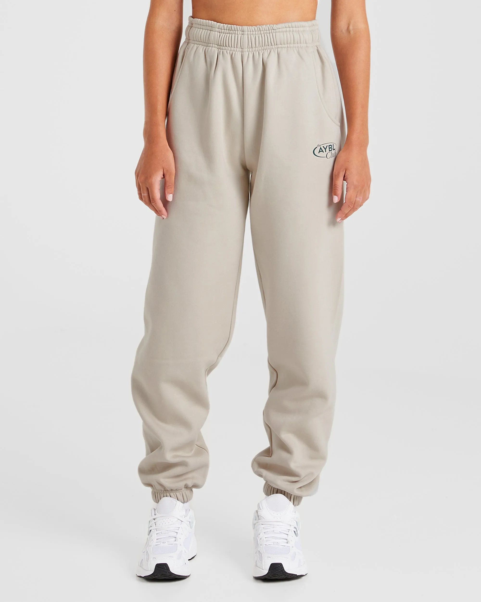 AYBL Club Oversized Joggers - Sand/Green sold by AYBL