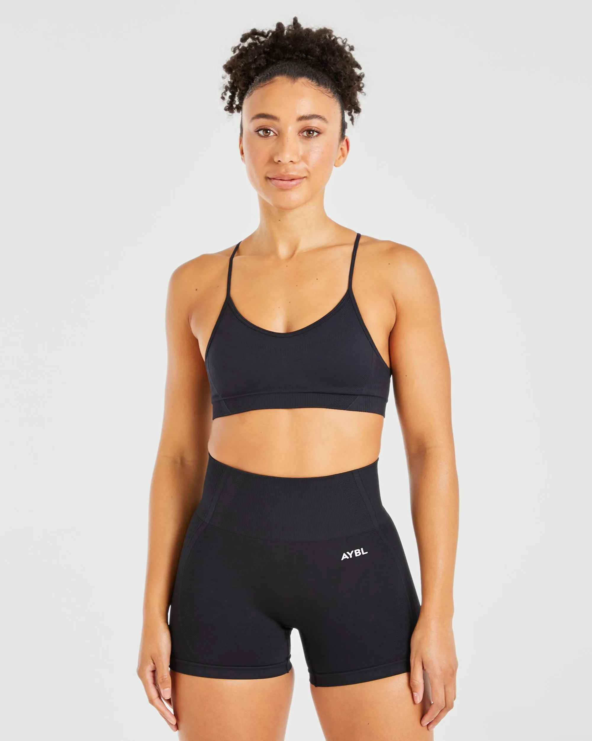 Balance V3 Seamless Strappy Sports Bra - Black sold by AYBL