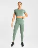 Empower Seamless Leggings - Olive Marl sold by AYBL