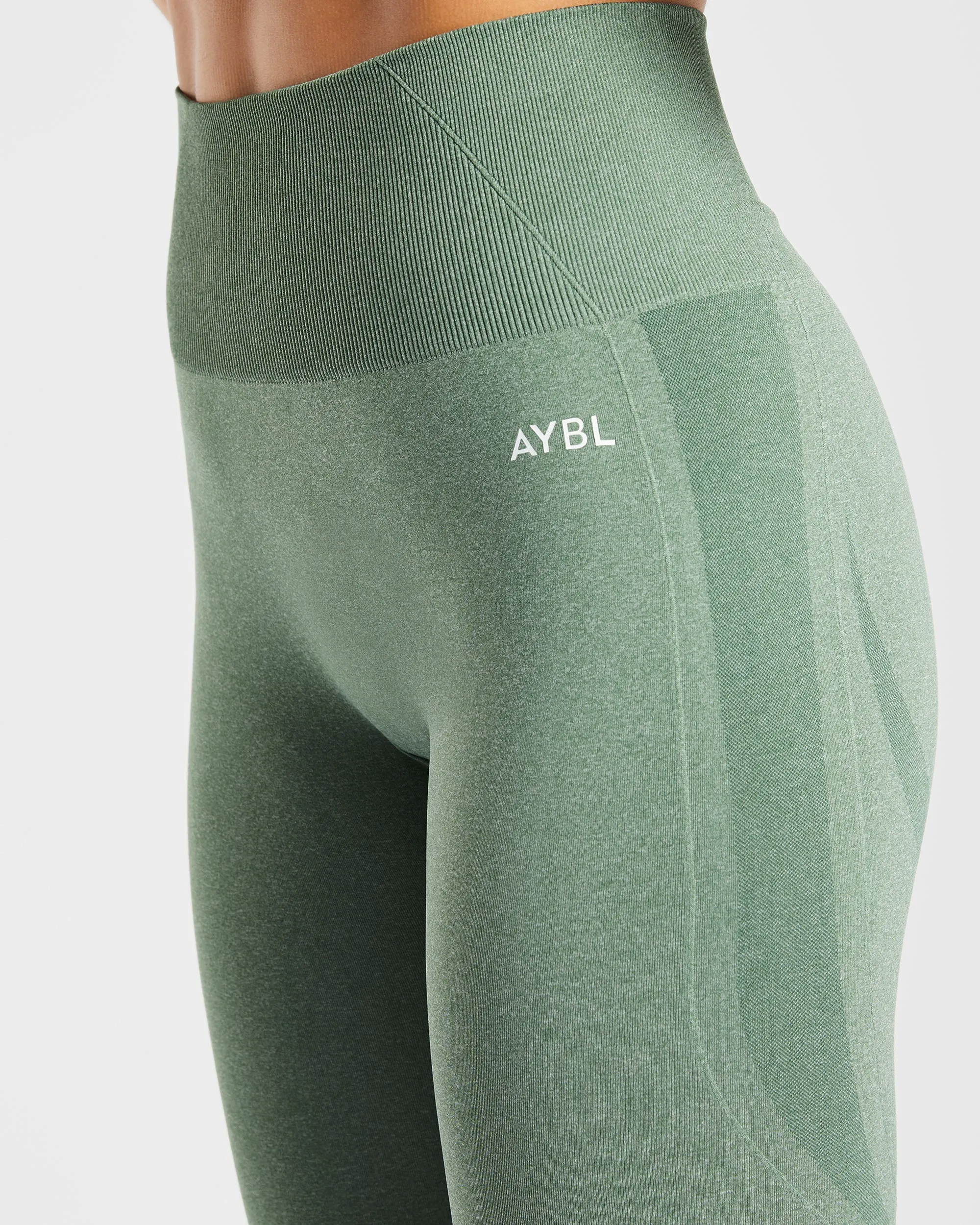 Empower Seamless Leggings - Olive Marl sold by AYBL product image thumbnail 5